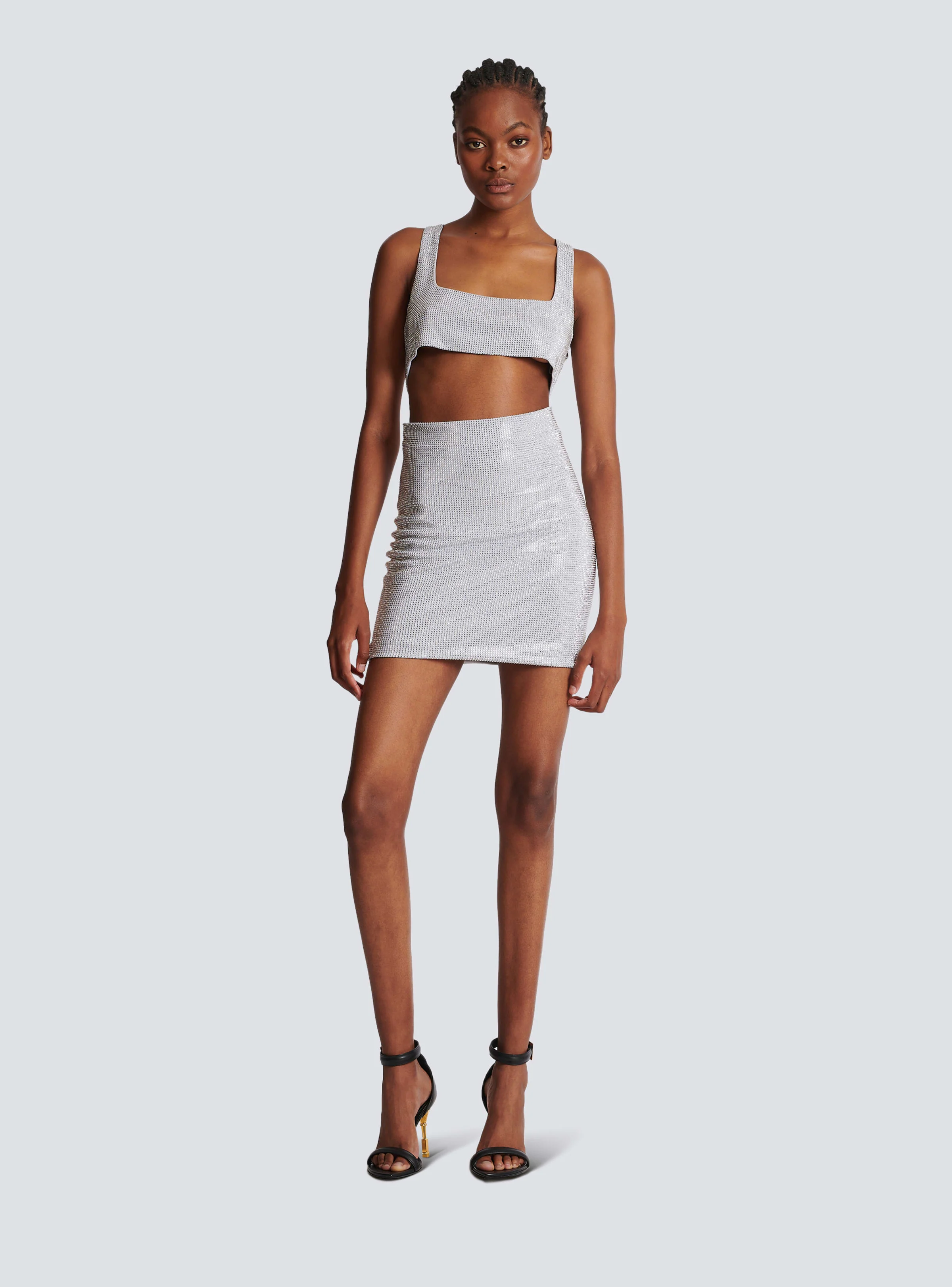 BALMAIN WOMEN'S STRASSED SHORT SKIRT - MY THERESA NWT - Image 2