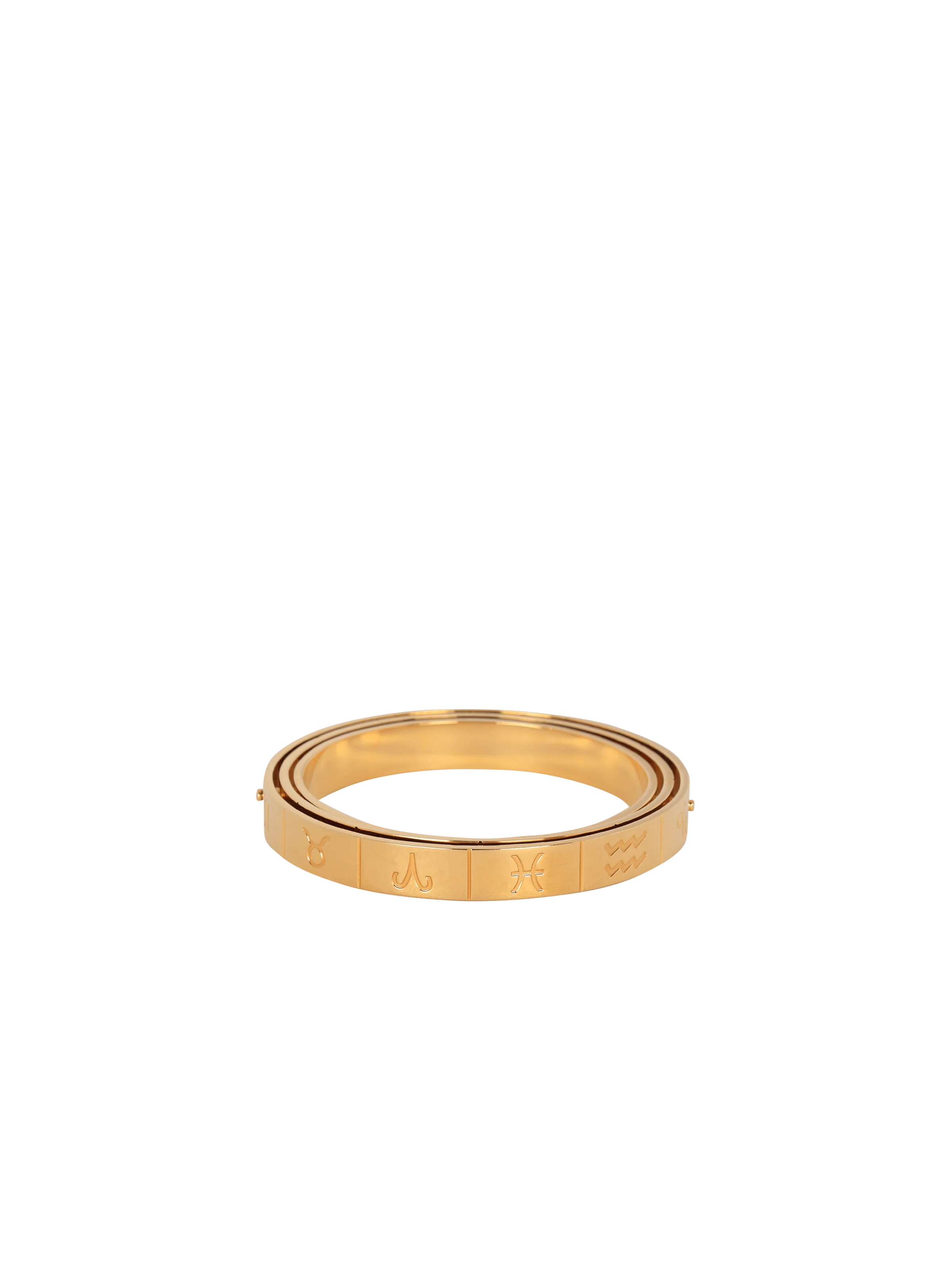 BALMAIN WOMEN'S ZODIAC BRACELET-ENGRAVED BRASS NWT