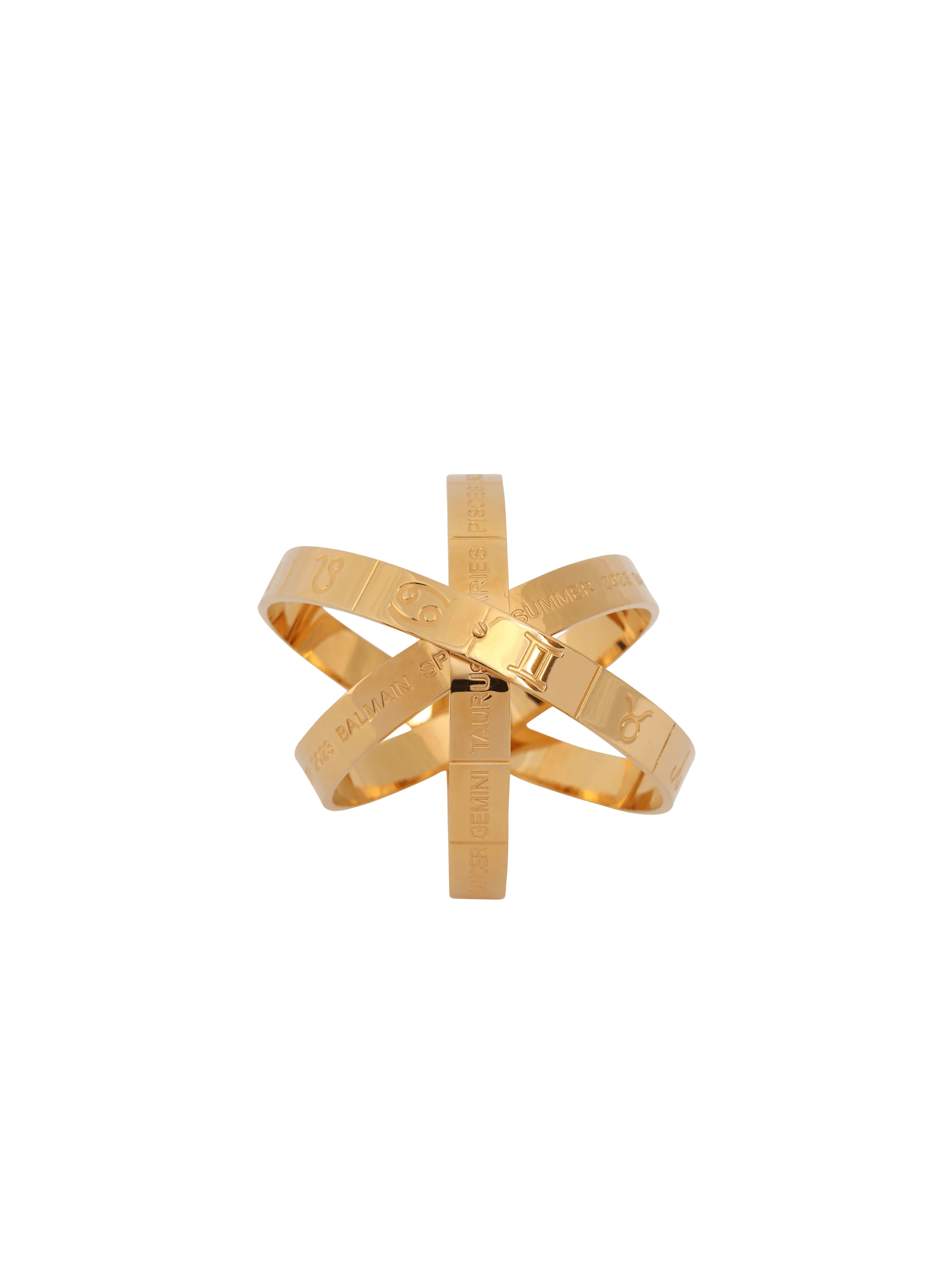 BALMAIN WOMEN'S ZODIAC BRACELET-ENGRAVED BRASS NWT - Image 3