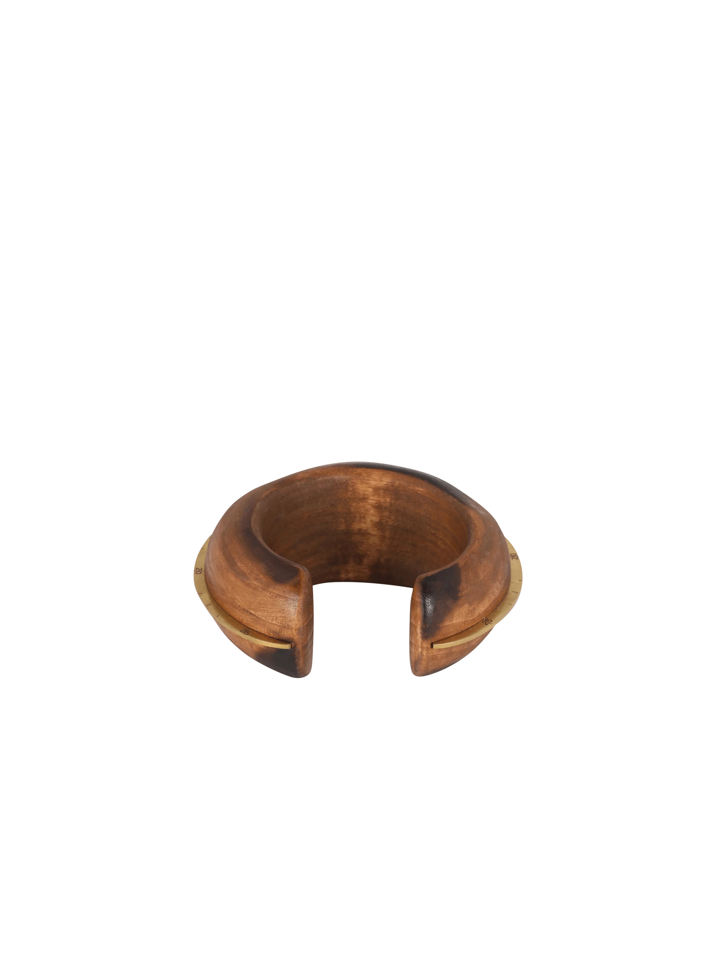 BALMAIN WOMEN'S ZODIAC CUFF-WOOD&BRASS NWT - Image 3