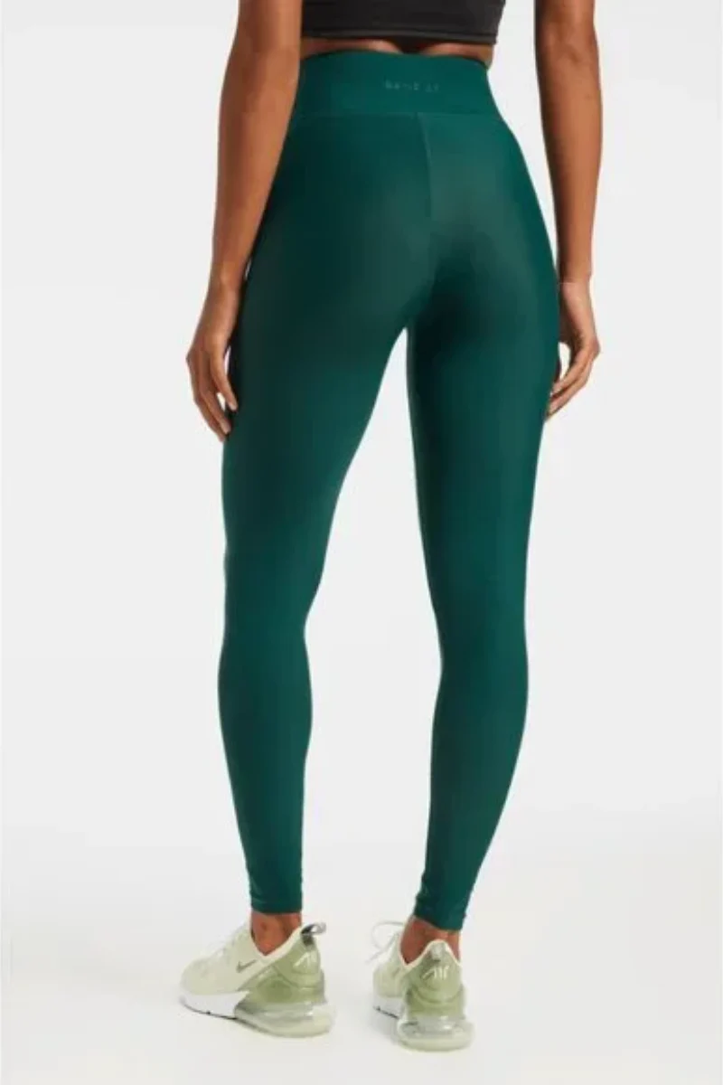 Bandier Center Stage Pro Fleece Legging Green - Image 2