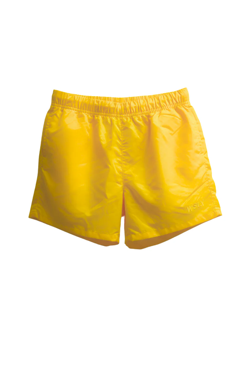 Bandier Nwot Wsly Yellow Track Shorts BW202046