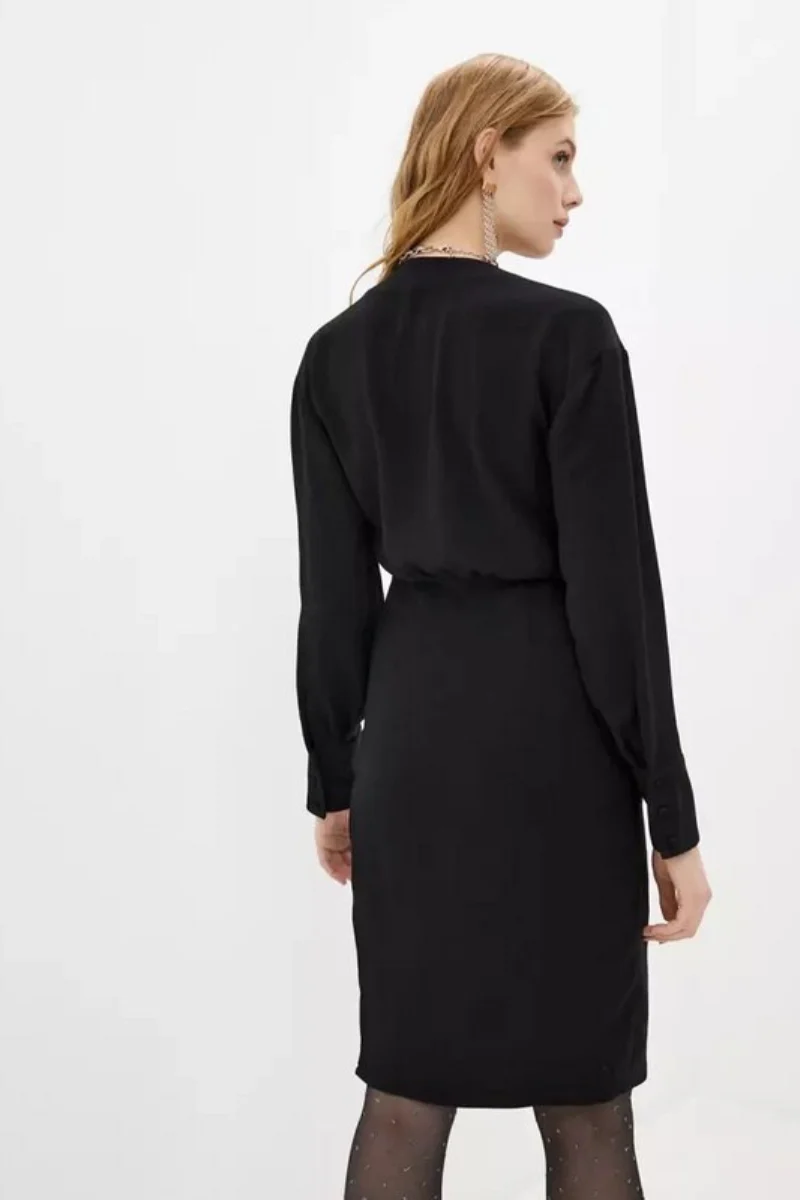 Ba&sh Kiari Nipped Waist Mini Dress Black - Image 2