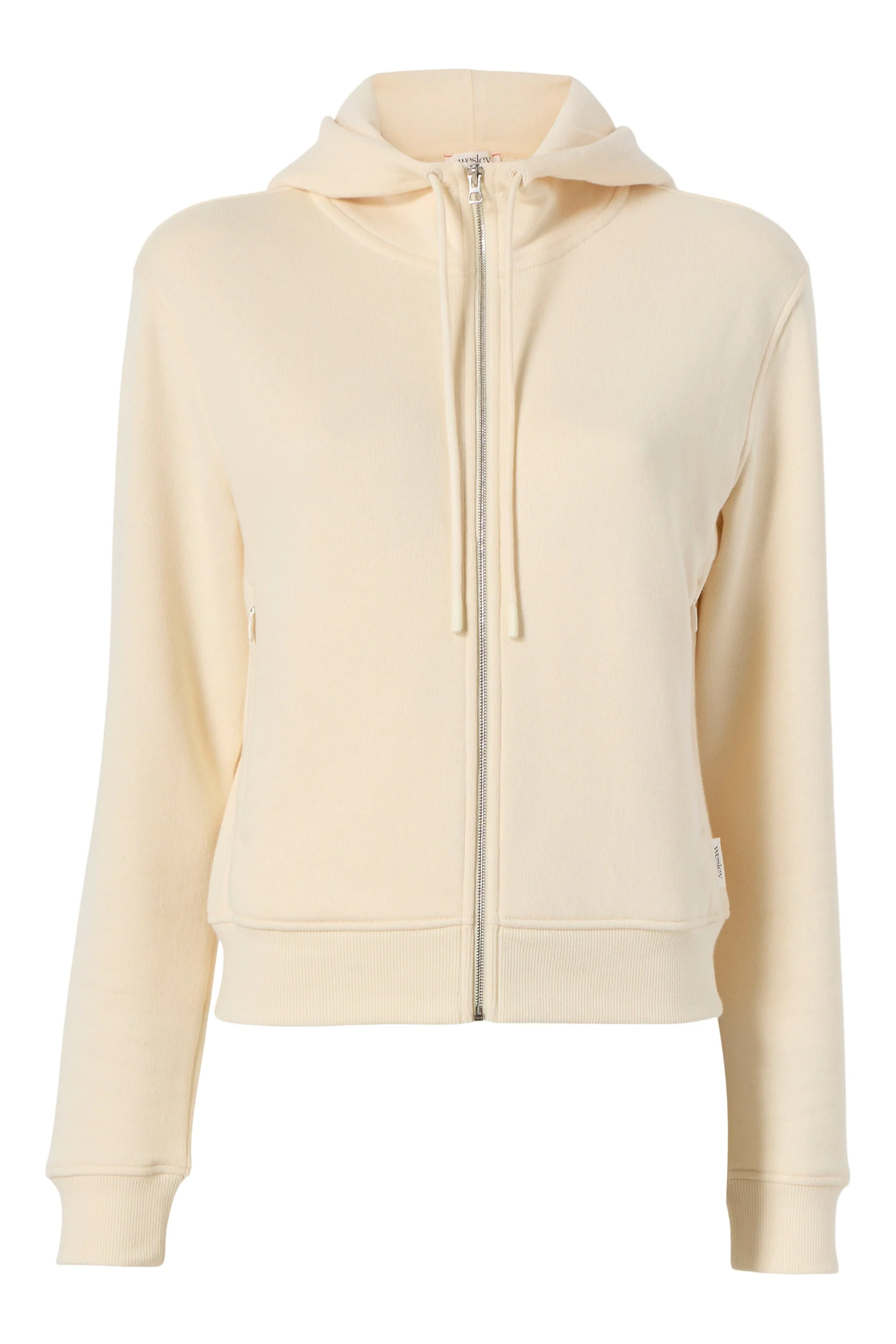 BANDIER Beekman Cotton Terry Full Zip Hoodie - Light Stone BW202159 - Image 6