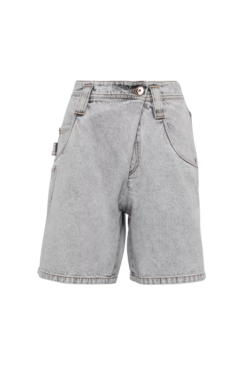 Brunello Cucinelli Denim Shorts MA095P5833 - Image 2