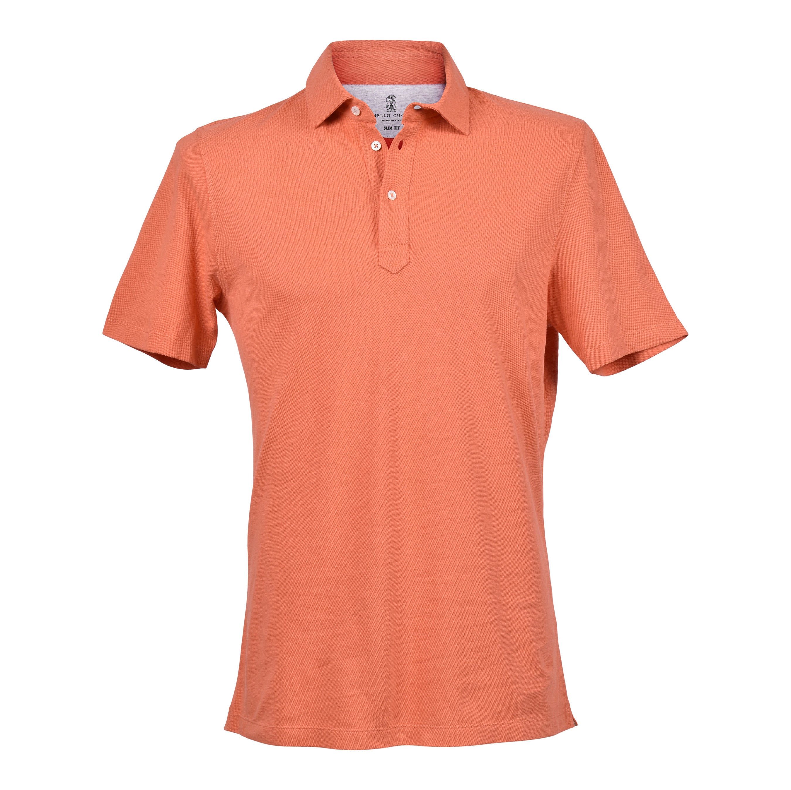 BRUNELLO CUCINELLI MEN'S 1/4 BUTTON DOWN SLIM FIT SHORT SLEEVE POLO SHIRT NEW