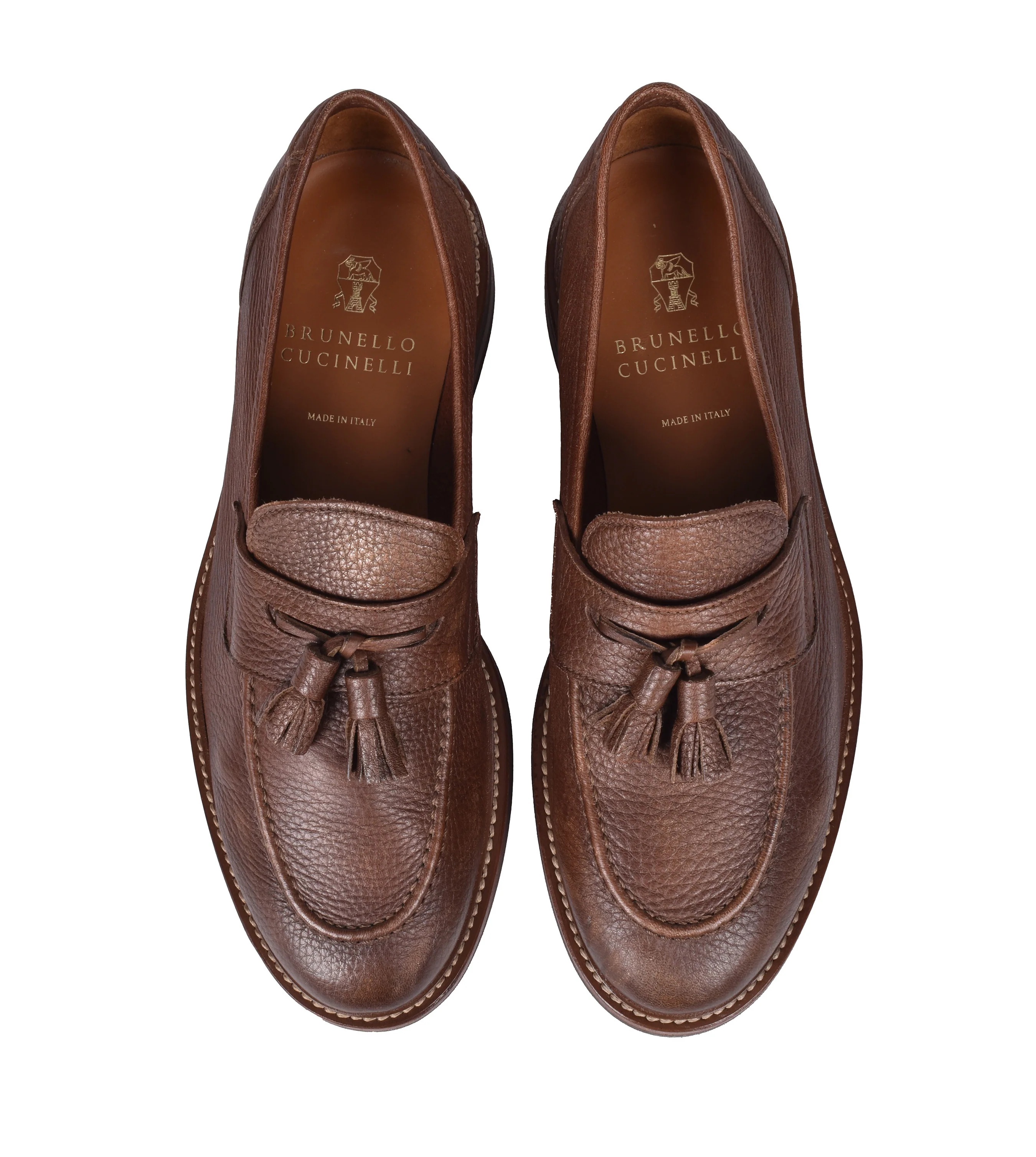 BRUNELLO CUCINELLI MEN'S 100% CALF'S LEATHER CASUAL LOAFER/SHOE NEW - Image 5