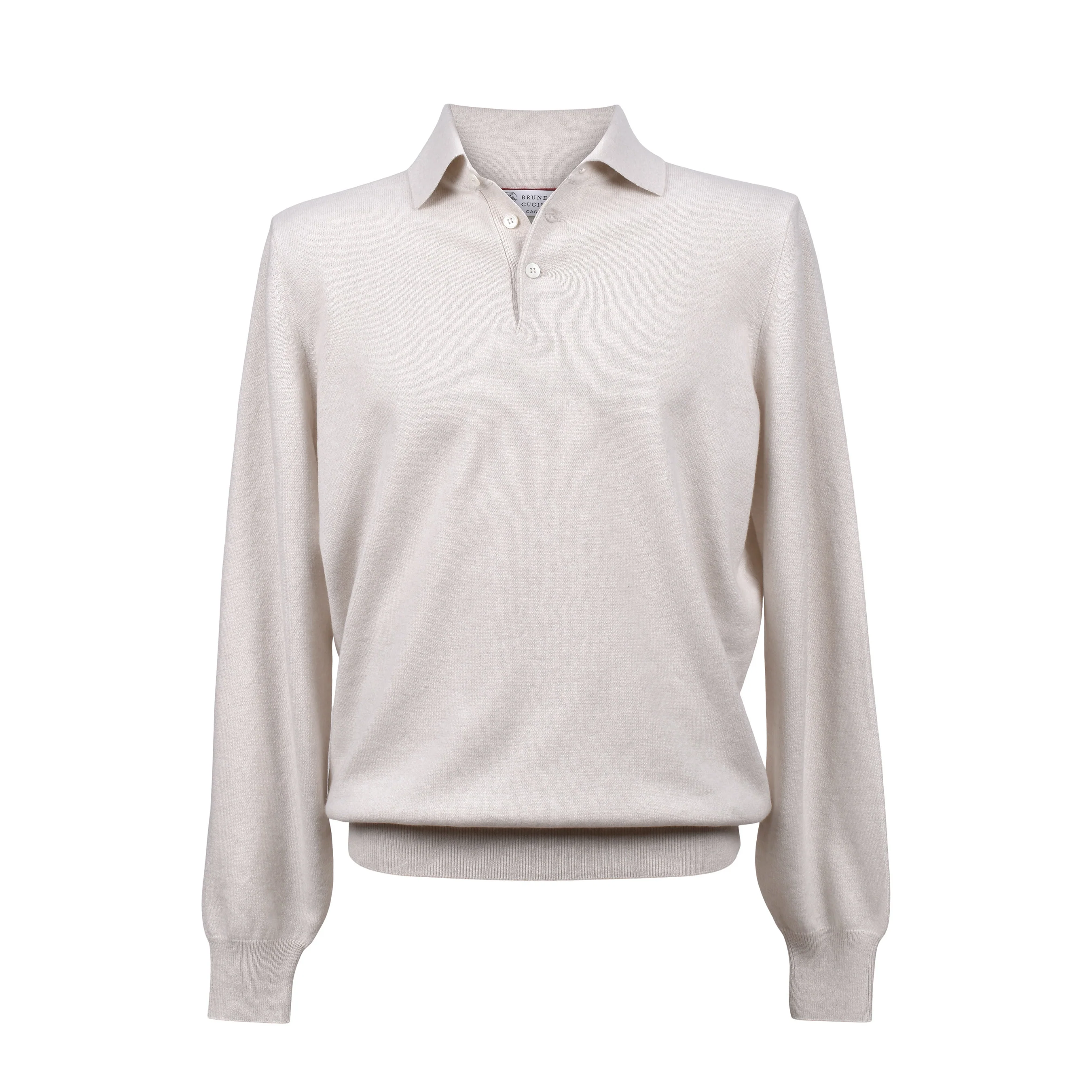 BRUNELLO CUCINELLI MEN'S 100% CASHMERE 1/4 BUTON SWEATER/PULLOVER