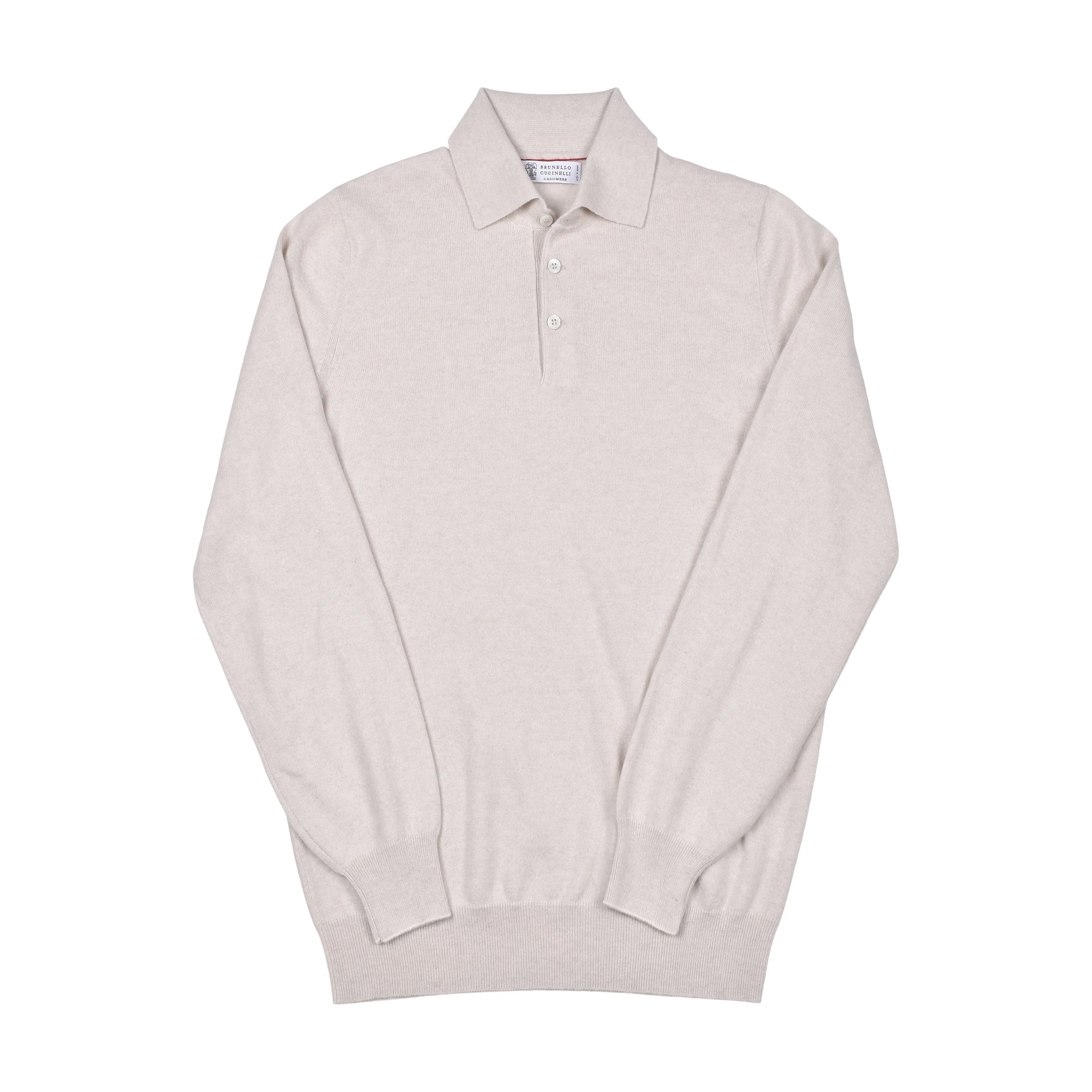 BRUNELLO CUCINELLI MEN'S 100% CASHMERE 1/4 BUTON SWEATER/PULLOVER - Image 3
