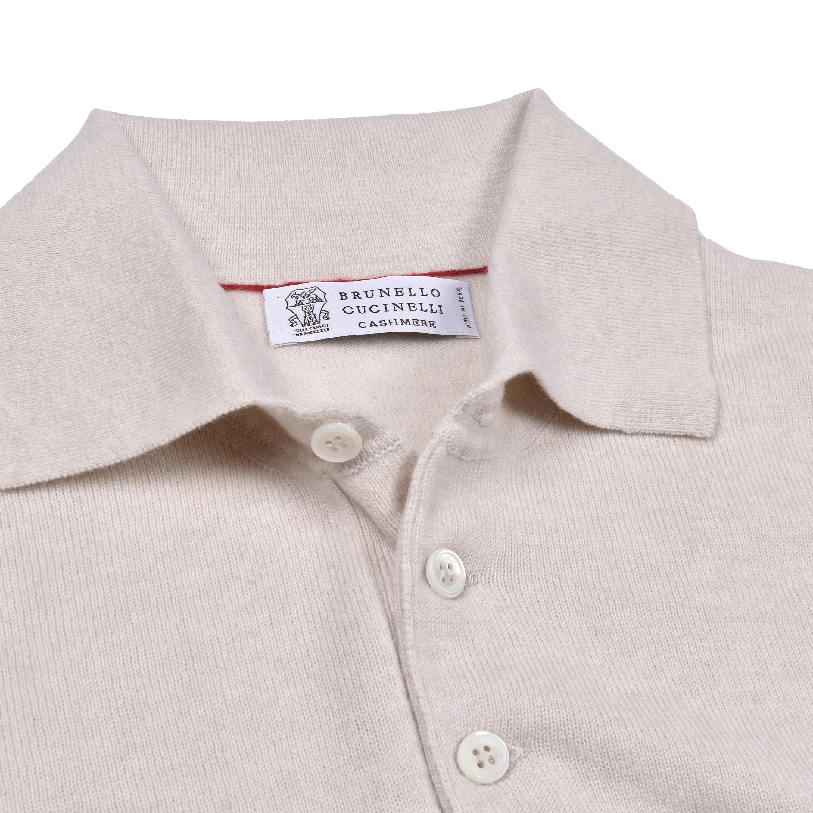 BRUNELLO CUCINELLI MEN'S 100% CASHMERE 1/4 BUTON SWEATER/PULLOVER - Image 5