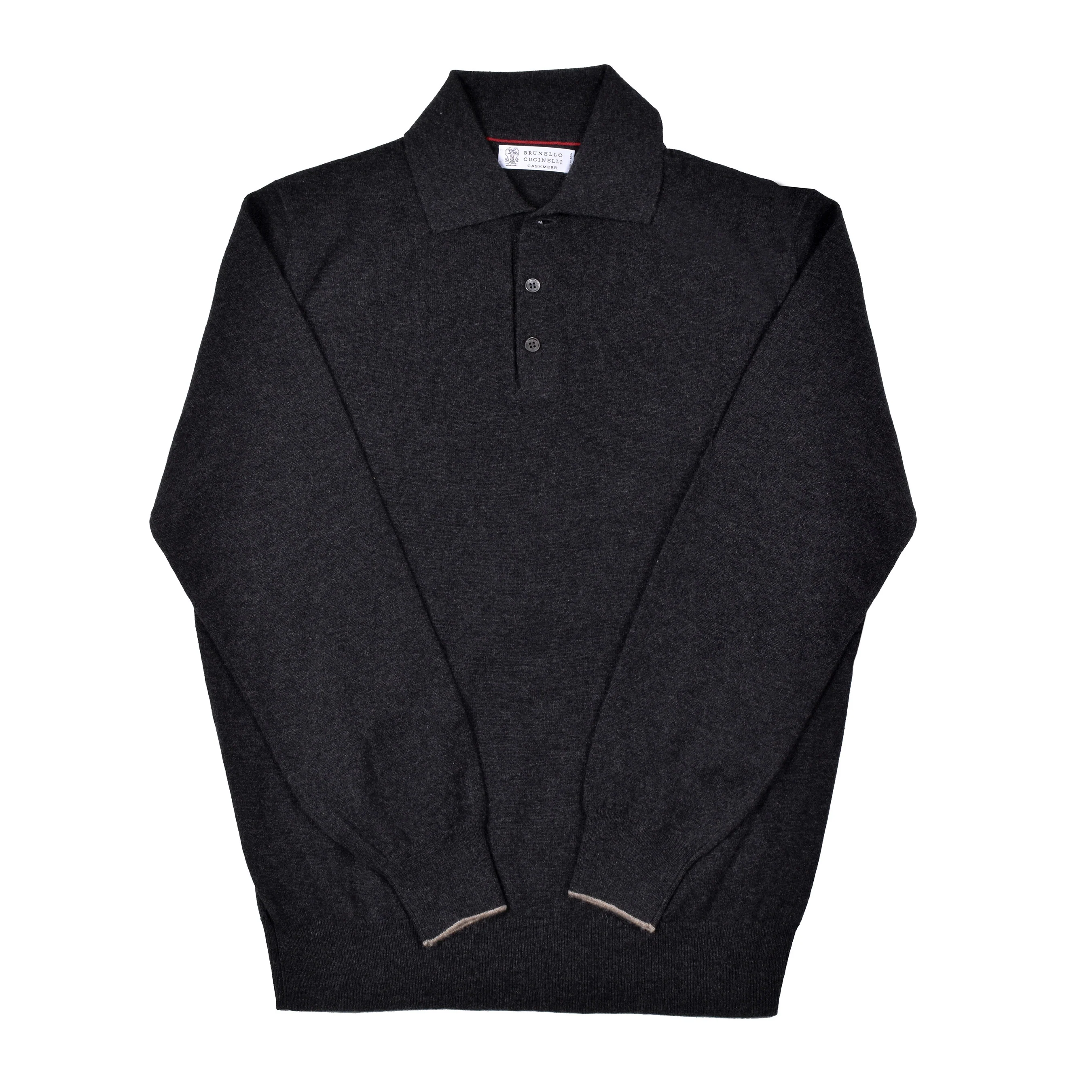 BRUNELLO CUCINELLI MEN'S 100% CASHMERE 1/4 BUTTON CASUAL SWEATER/PULLOVER NEW - Image 3