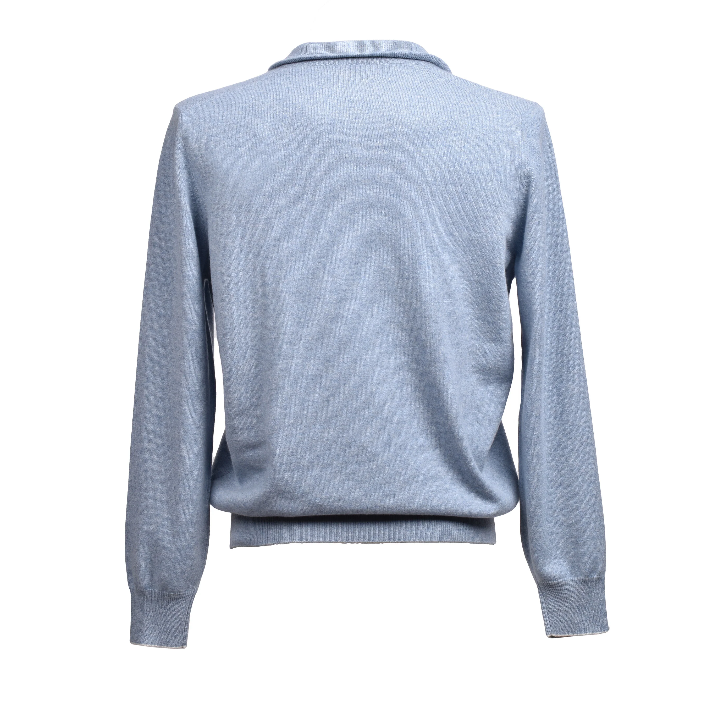 BRUNELLO CUCINELLI MEN'S 100% CASHMERE 1/4 ZIP UP SWEATER - Image 2