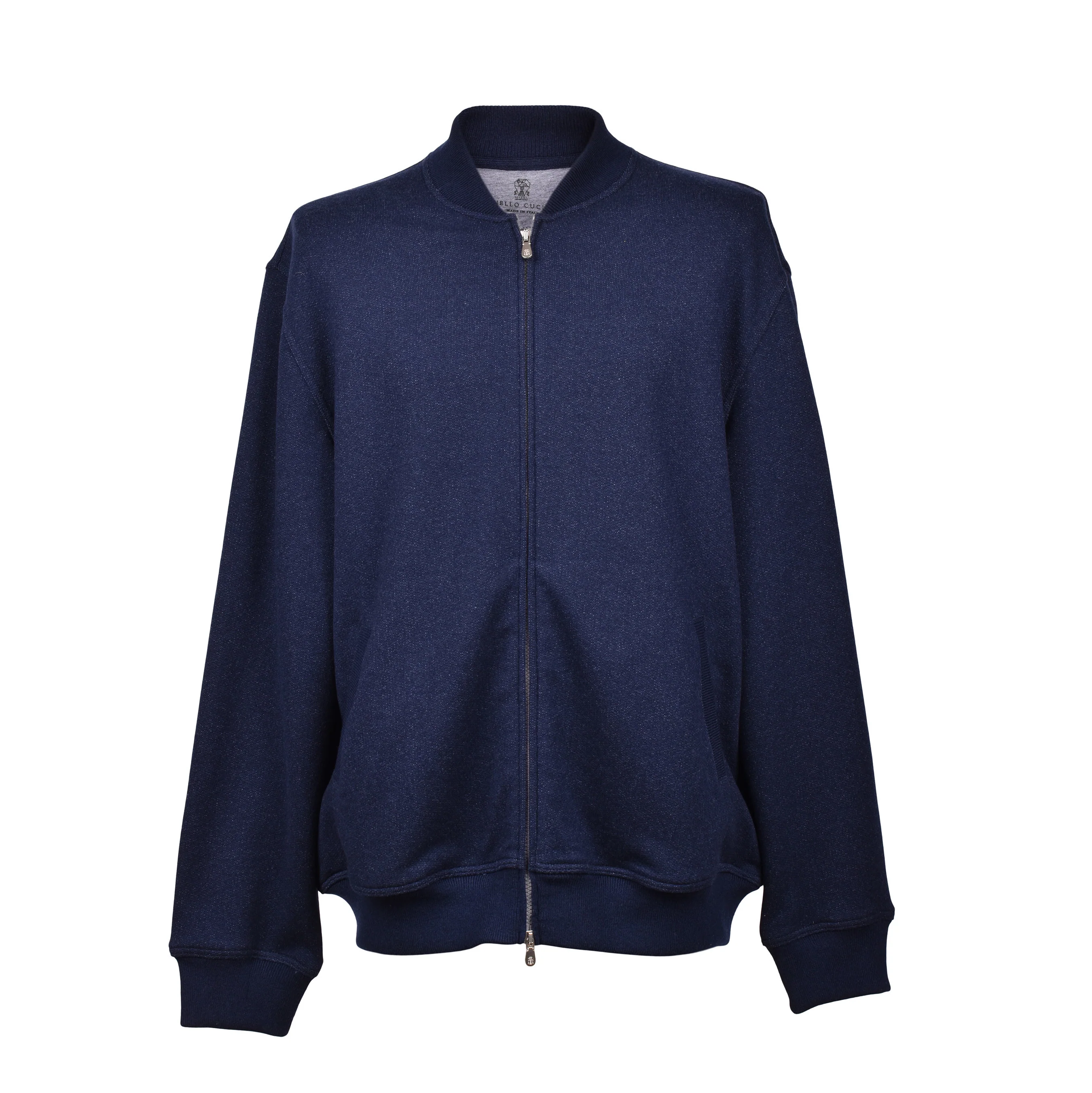 BRUNELLO CUCINELLI MEN'S 100% CASHMERE ATHLETHIC STYLE ZIP UP SWEATSHIRT
