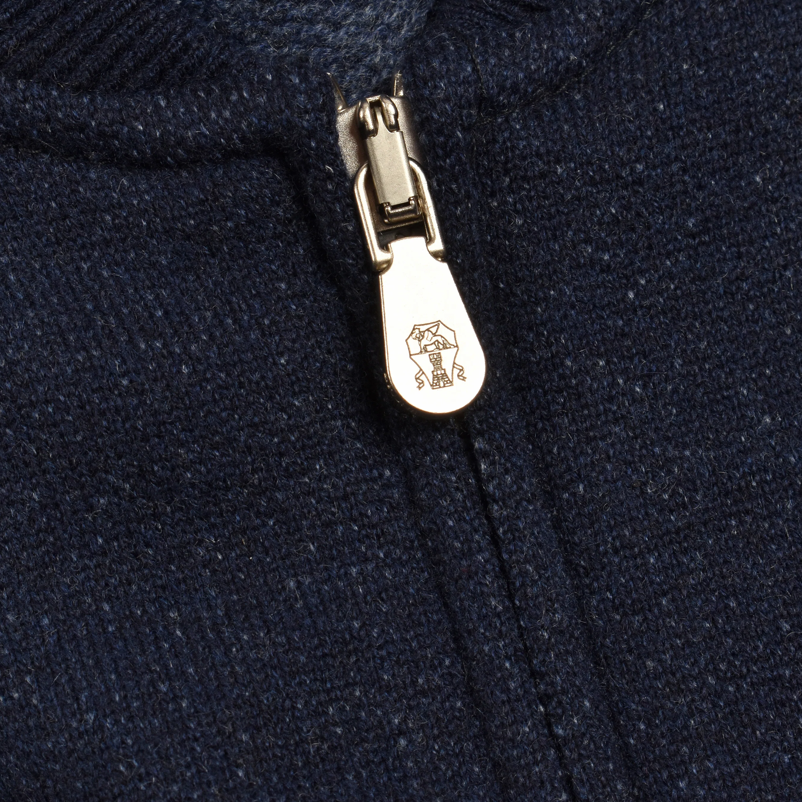 BRUNELLO CUCINELLI MEN'S 100% CASHMERE ATHLETHIC STYLE ZIP UP SWEATSHIRT - Image 5