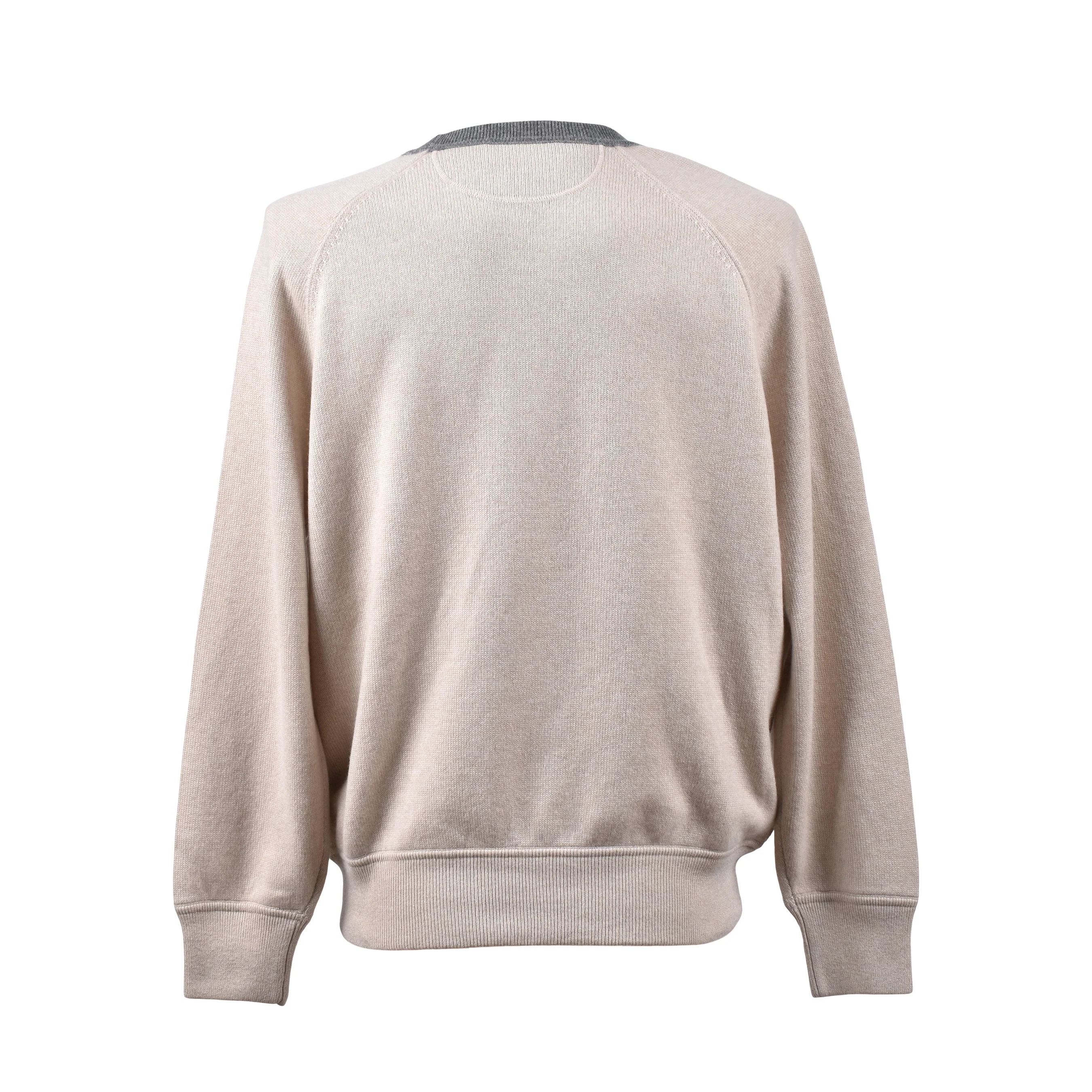 BRUNELLO CUCINELLI MEN'S 100% CASHMERE ATHLETIC STYLE CREW NECK SWEATER NEW - Image 2