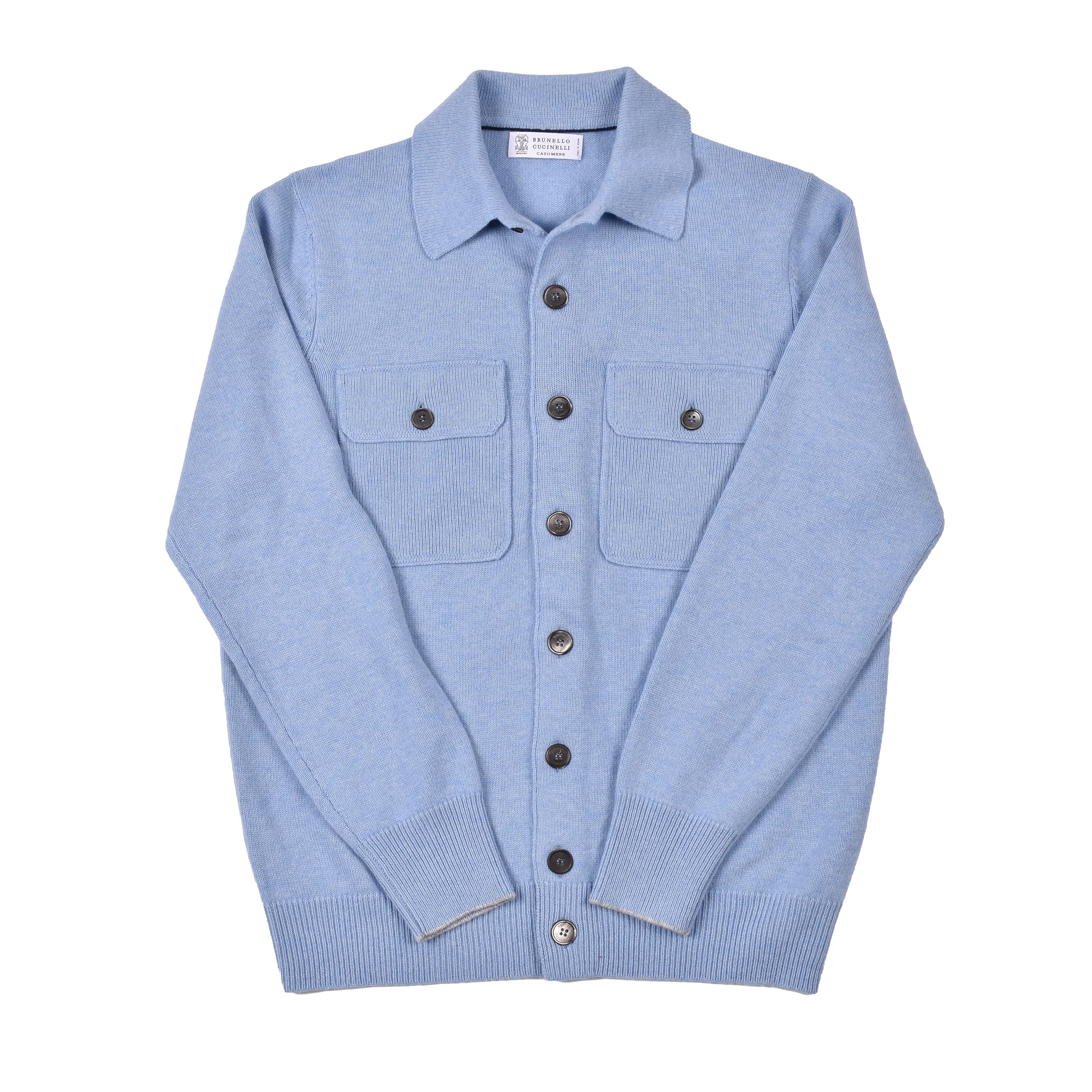 BRUNELLO CUCINELLI MEN'S 100% CASHMERE BUTTON DOWN CARDIGAN STYLE KNIT SWEATER - Image 3