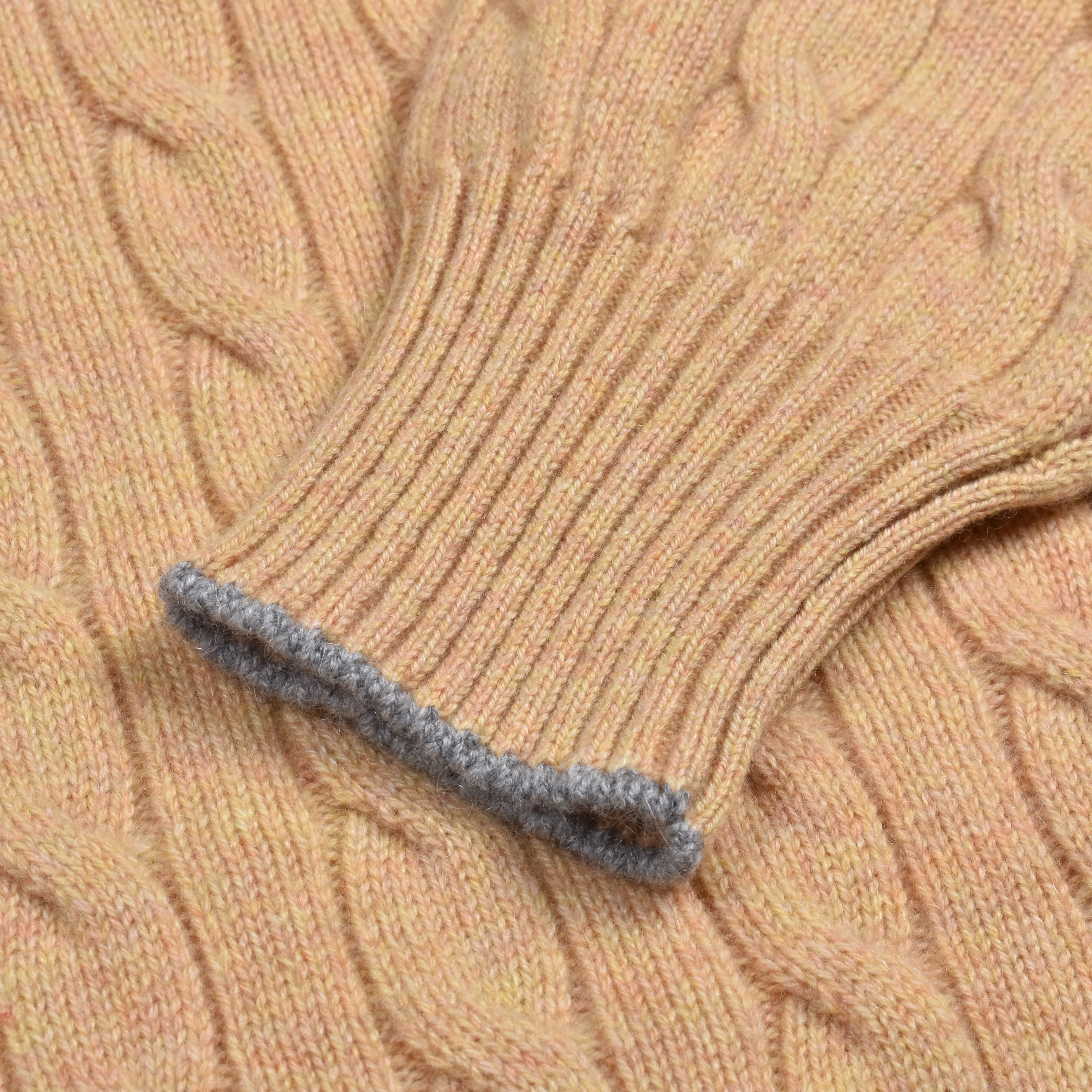 BRUNELLO CUCINELLI MEN'S 100% CASHMERE CABLE KNIT CREW NECK SWEATER/PULLOVER NEW - Image 4