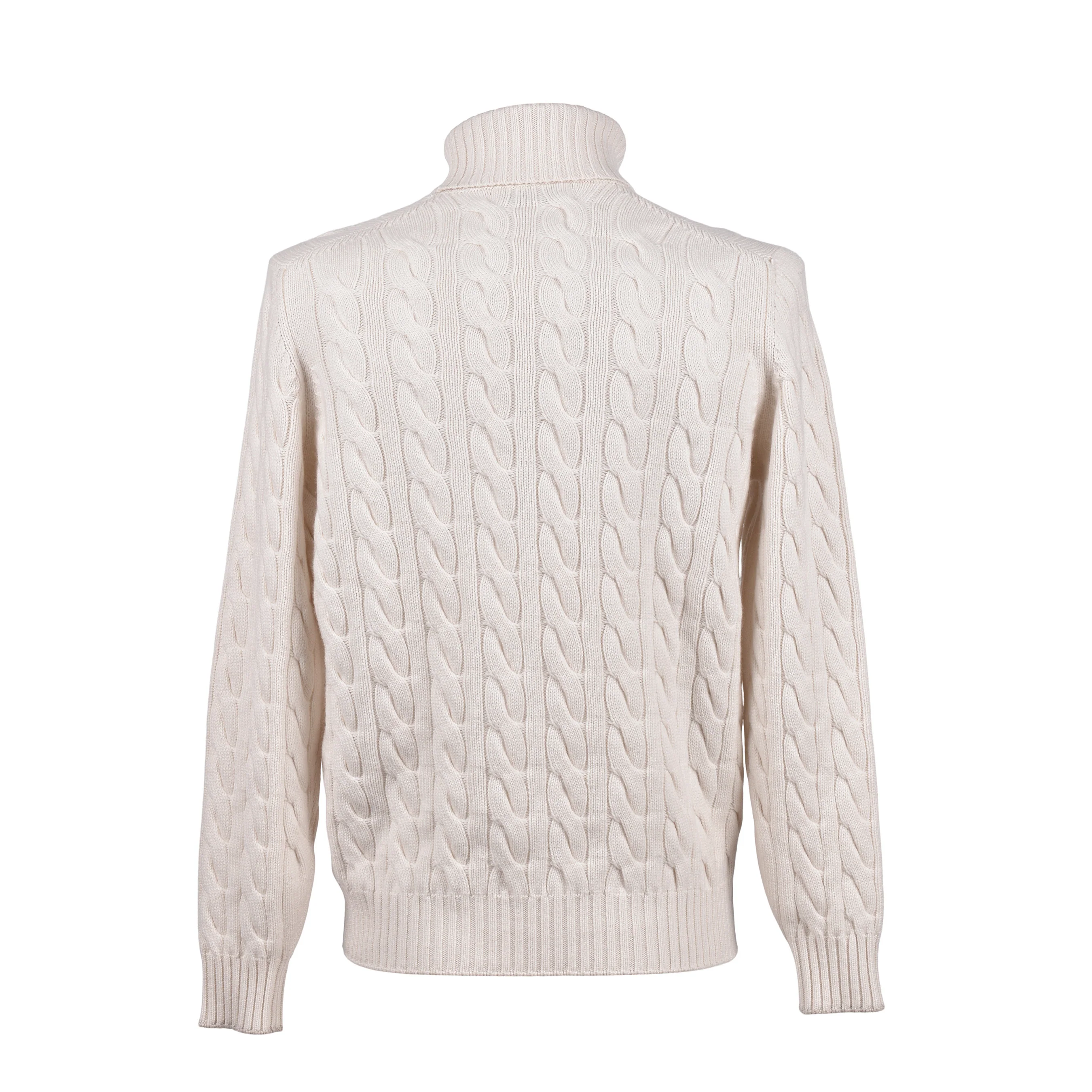 BRUNELLO CUCINELLI MEN'S 100% CASHMERE CABLE KNIT TURTLENECK SWEATER NEW - Image 2