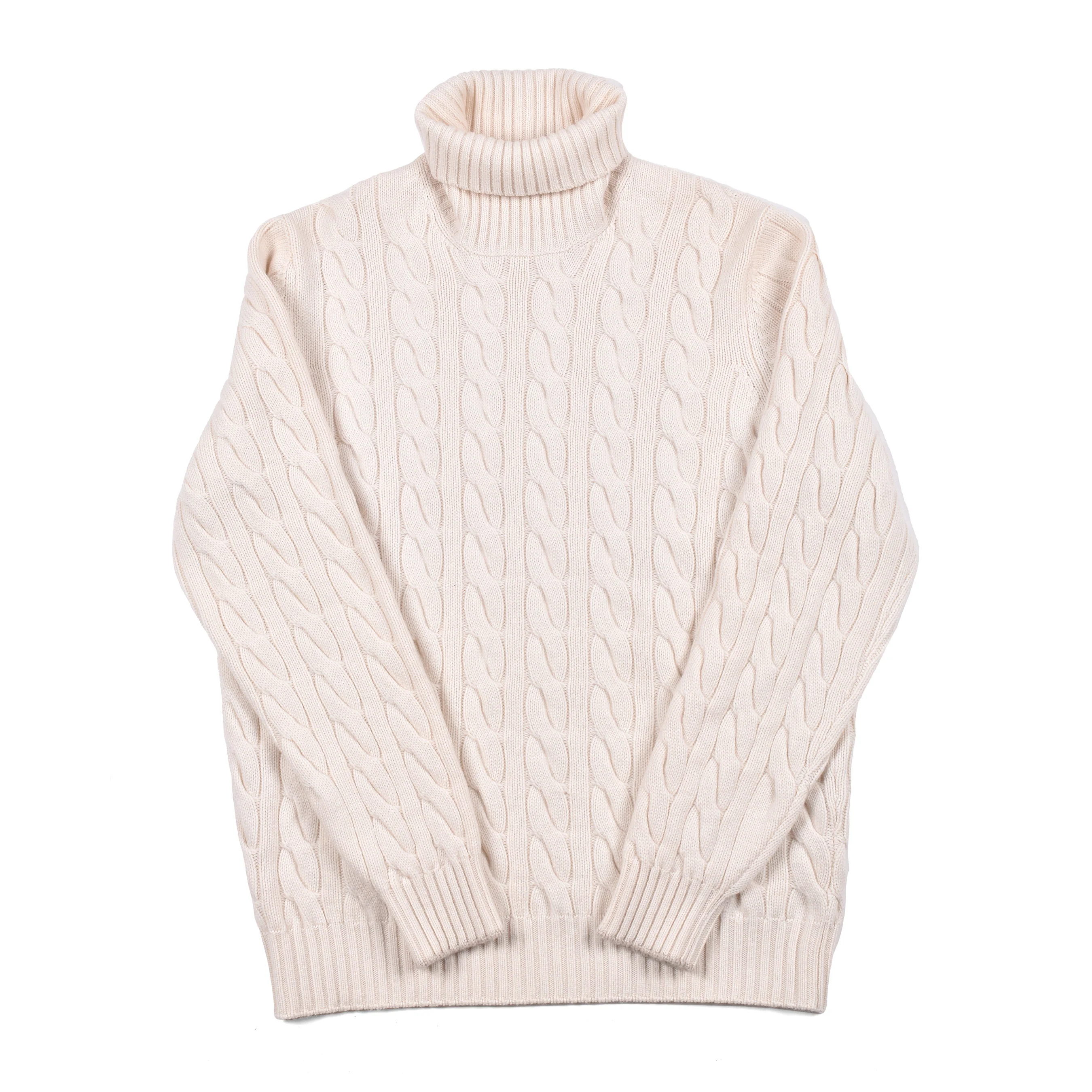 BRUNELLO CUCINELLI MEN'S 100% CASHMERE CABLE KNIT TURTLENECK SWEATER NEW - Image 3