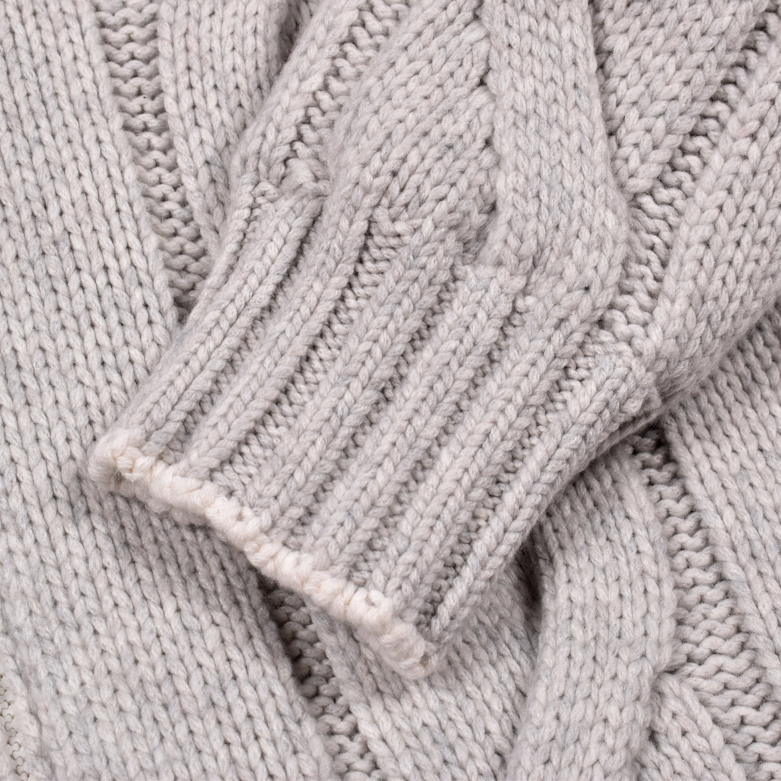 BRUNELLO CUCINELLI MEN'S 100% CASHMERE CARDIGAN STLYE CABLE KNIT PUFFER JACKET - Image 8