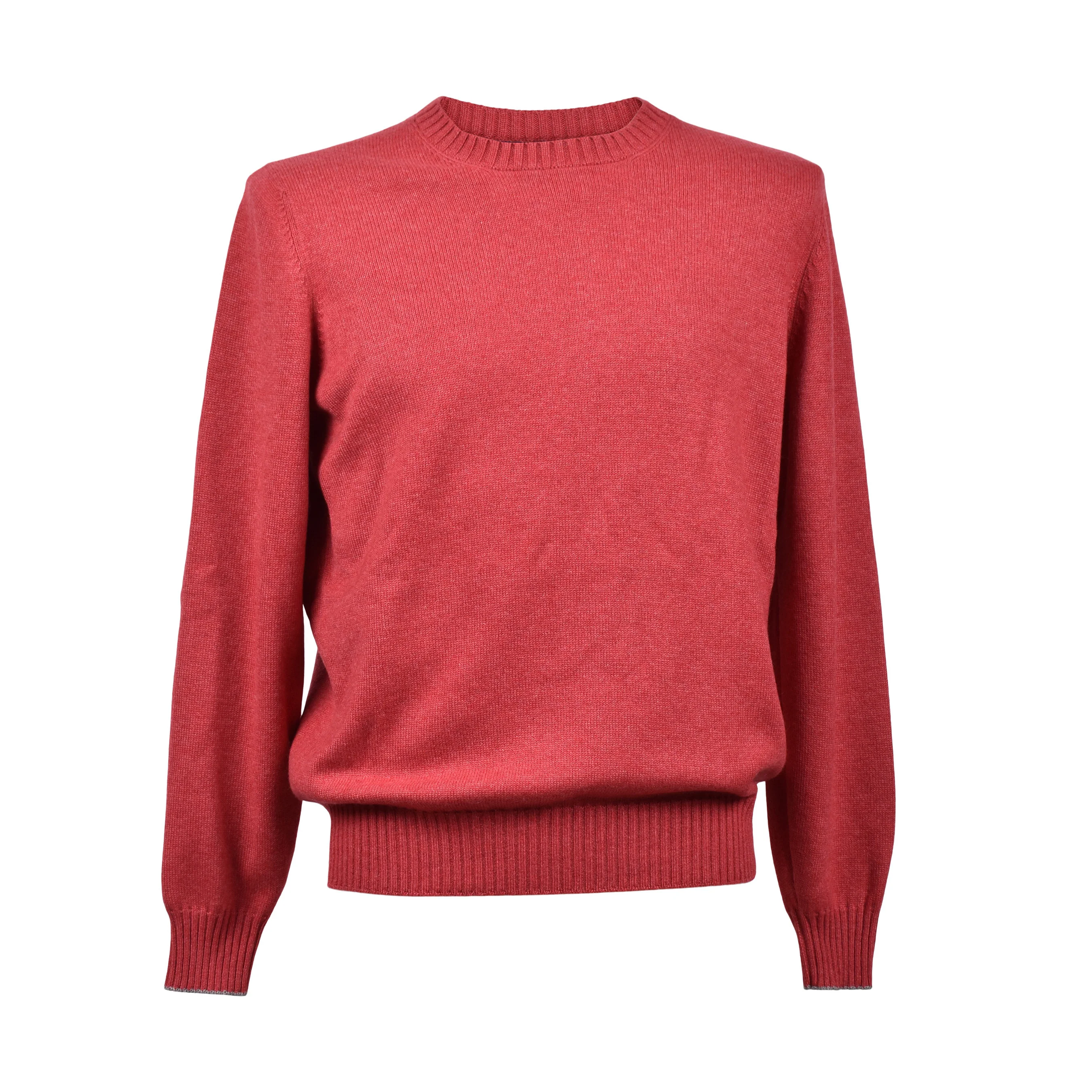 BRUNELLO CUCINELLI MEN'S 100% CASHMERE CREW NECK CASUAL SWEATER/PULLOVER NEW