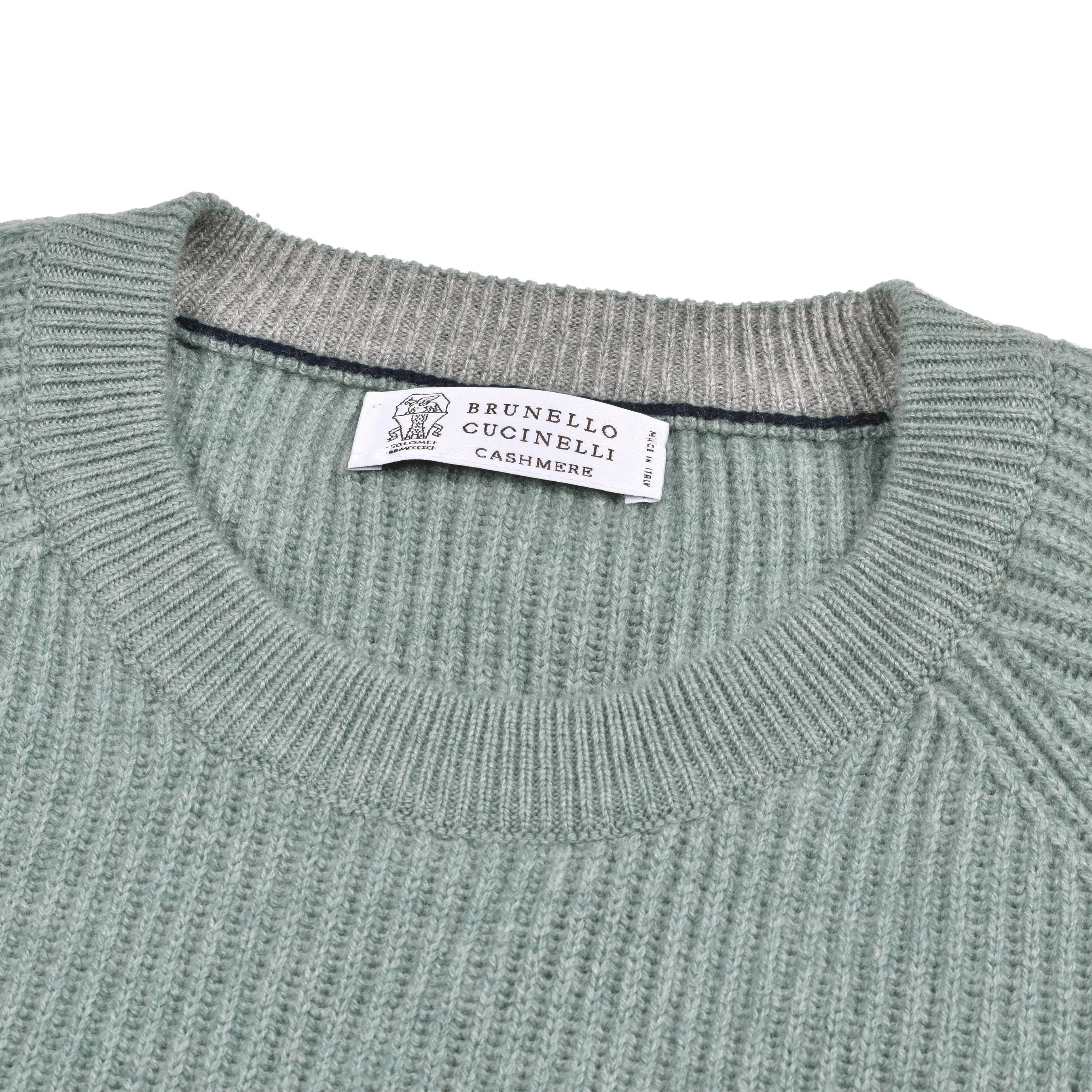 BRUNELLO CUCINELLI MEN'S 100% CASHMERE CREW NECK KNIT PULLOVER/SWEATER NEW - Image 4