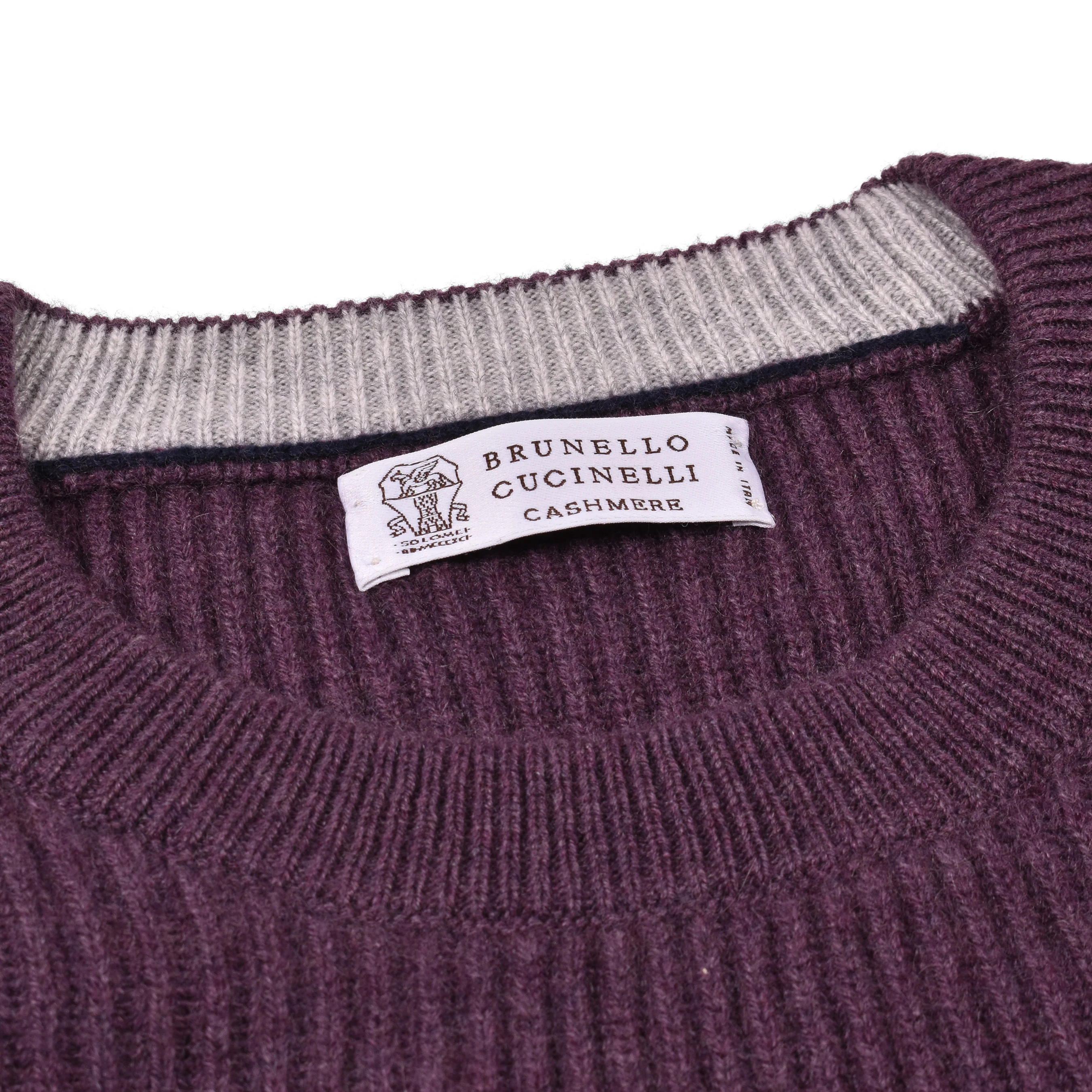 BRUNELLO CUCINELLI MEN'S 100% CASHMERE CREW NECK KNIT SWEATER/PULLOVER - Image 4