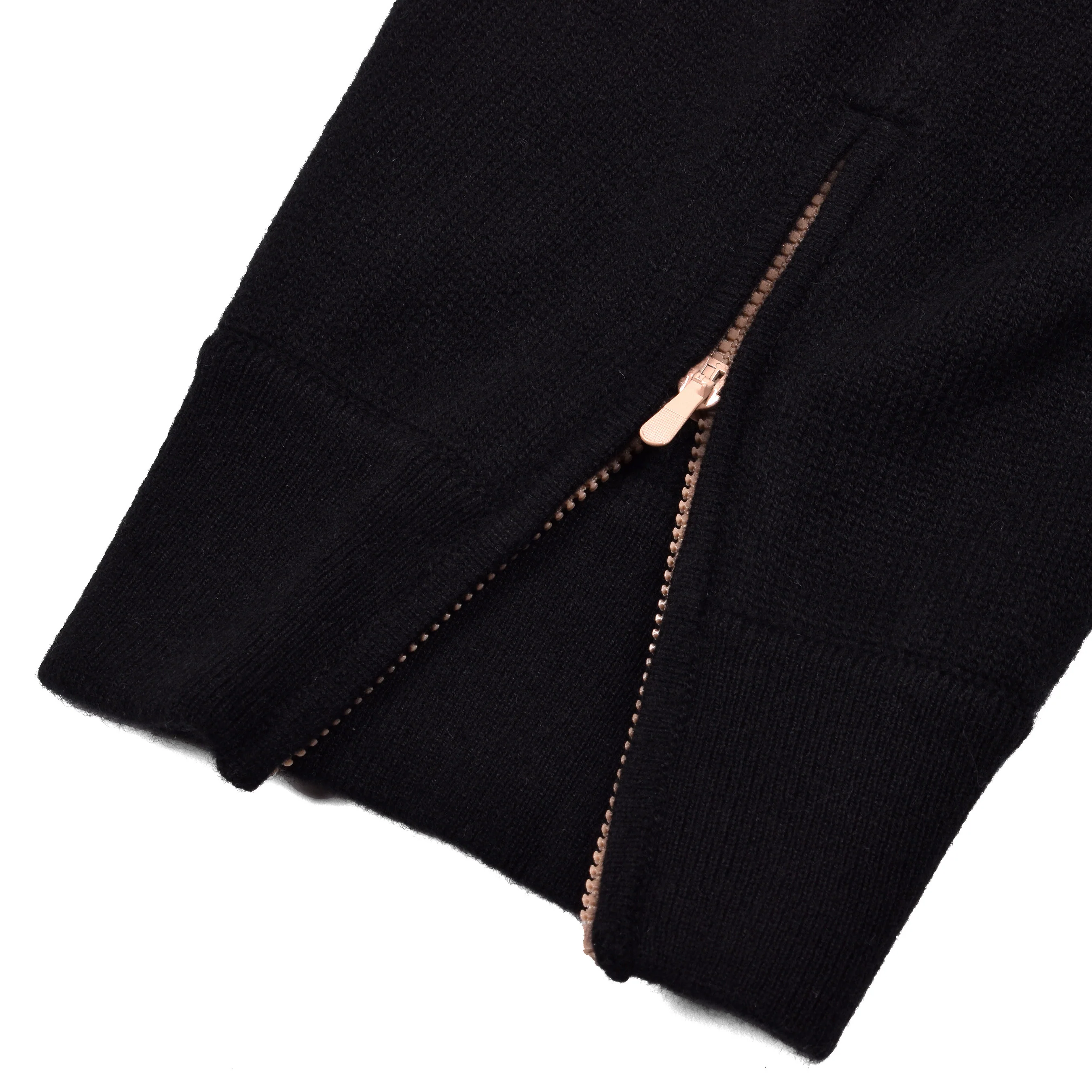 BRUNELLO CUCINELLI MEN'S 100% CASHMERE JET BLACK ATHLETIC FASHION GYM/SWEATPANTS - Image 4