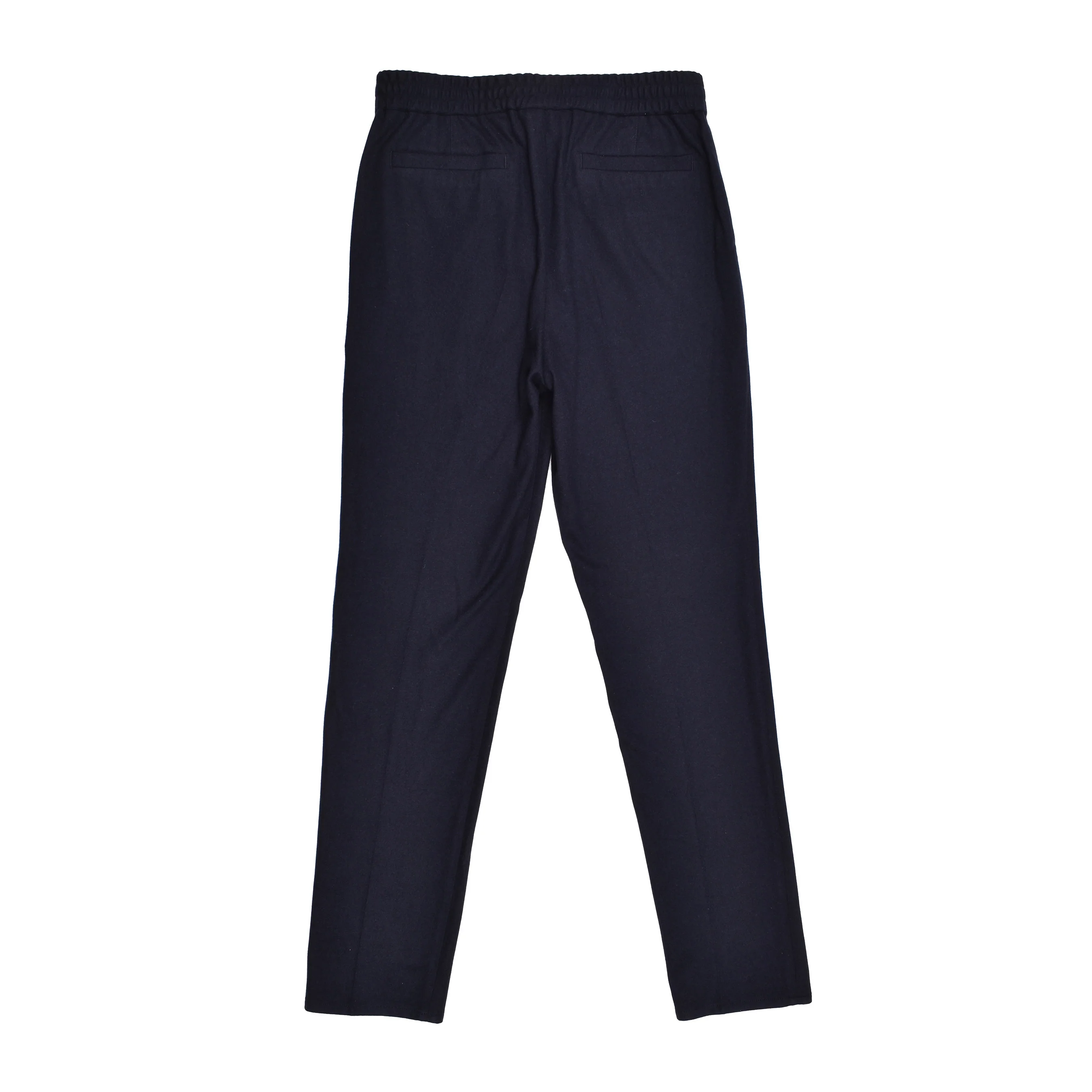 BRUNELLO CUCINELLI MEN'S 100% CASHMERE LEISURE FIT NAVY CASUAL PANTS - Image 2
