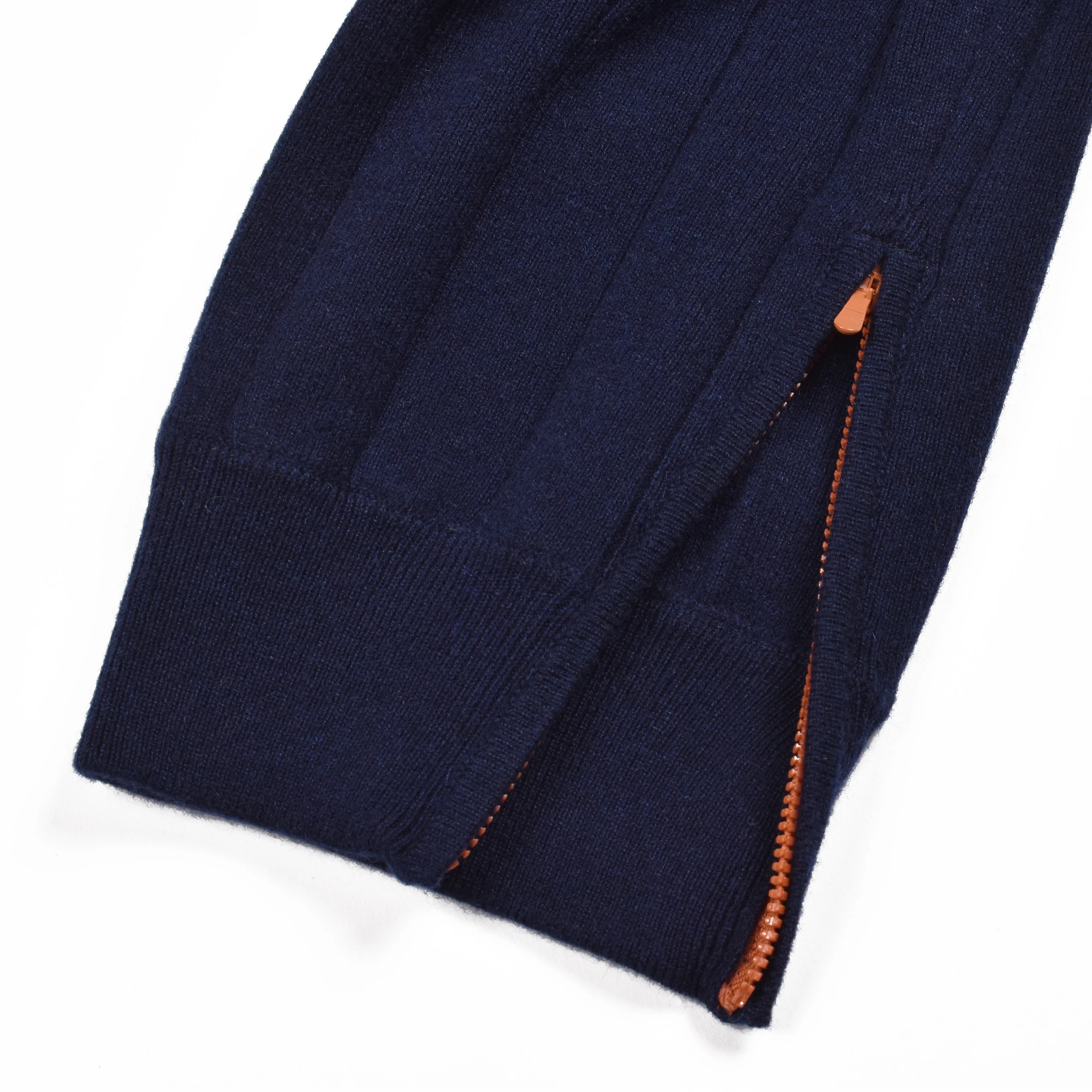 BRUNELLO CUCINELLI MEN'S NAVY CASHMERE ATHLETIC TROUSERS - Image 3