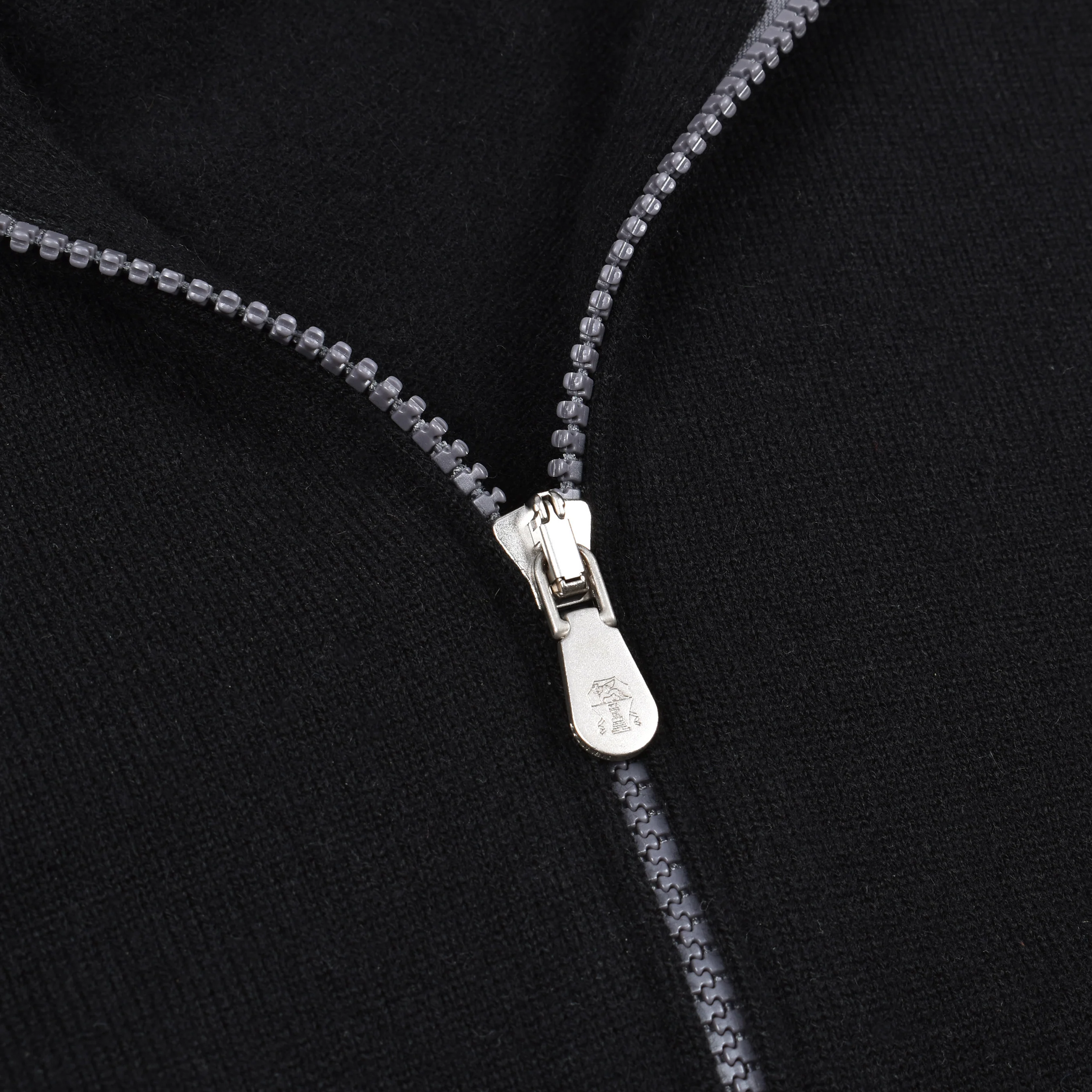 BRUNELLO CUCINELLI MEN'S 100% CASHMERE ZET BLACK ZIP UP SWEATER - Image 3
