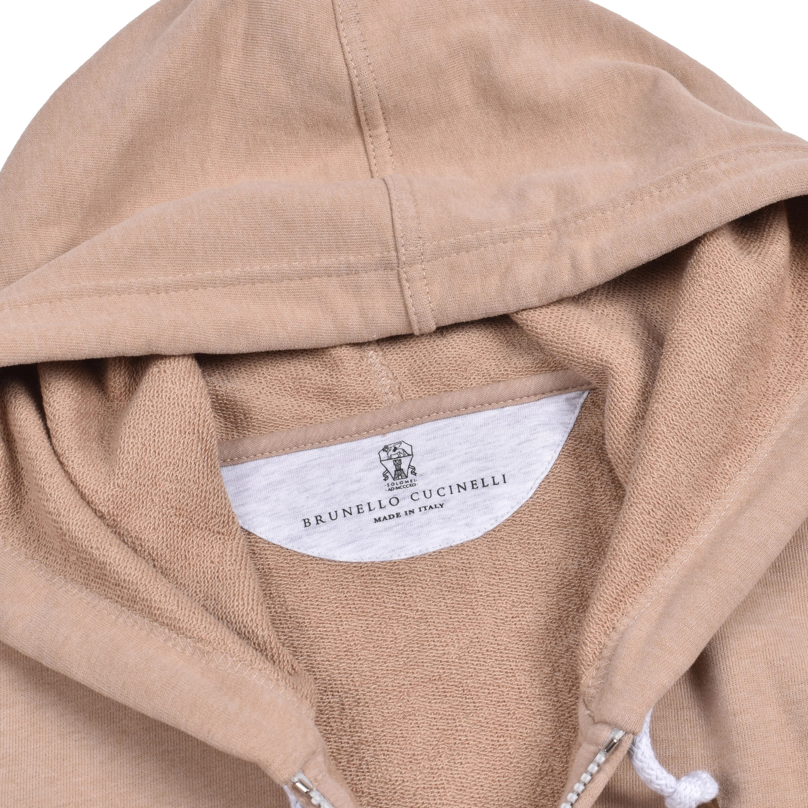 BRUNELLO CUCINELLI MEN'S 100% COTTON ATHLETHIC GYM HOODIE VEST TOP NWT - Image 6