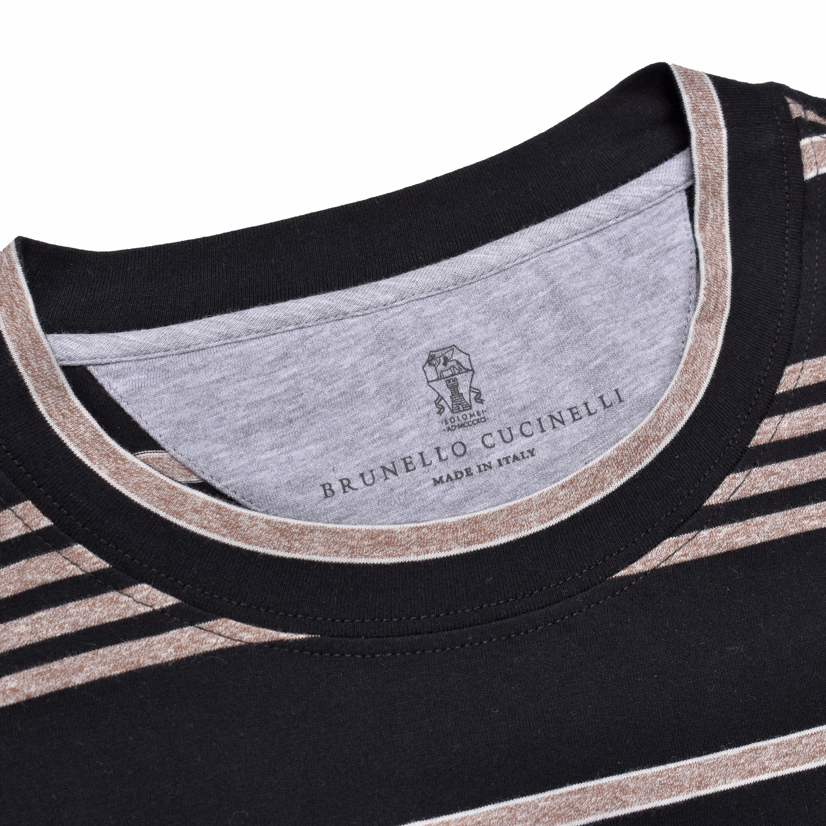 BRUNELLO CUCINELLI MEN'S 100% COTTON CREW NECK SHORT SLEEVE CASUAL T-SHIRT NEW - Image 3