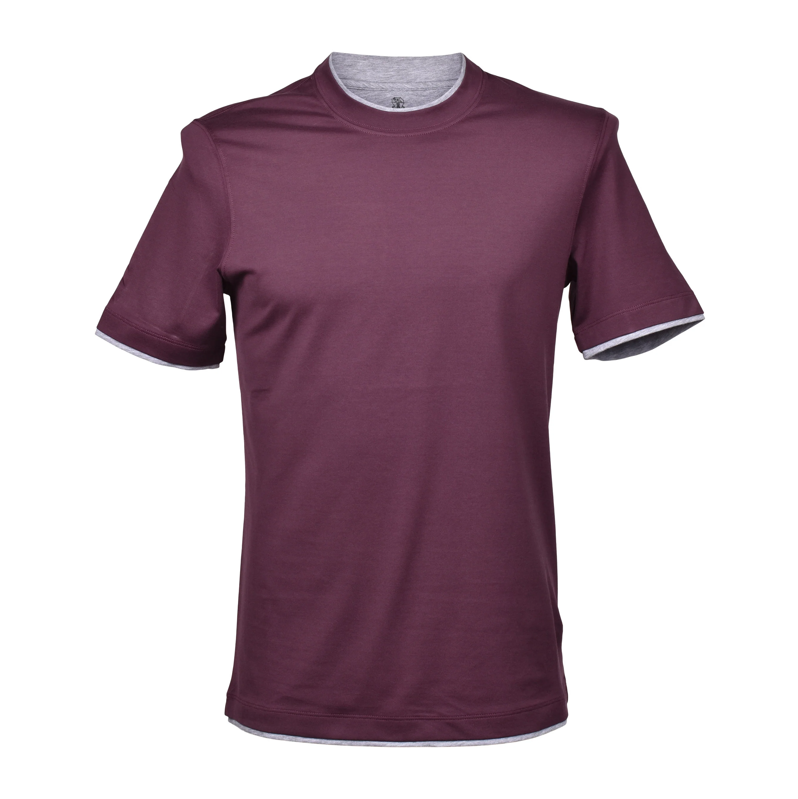 BRUNELLO CUCINELLI MEN'S 100% COTTON CREW NECK SHORT SLIM FIT CASUAL T-SHIRT NEW