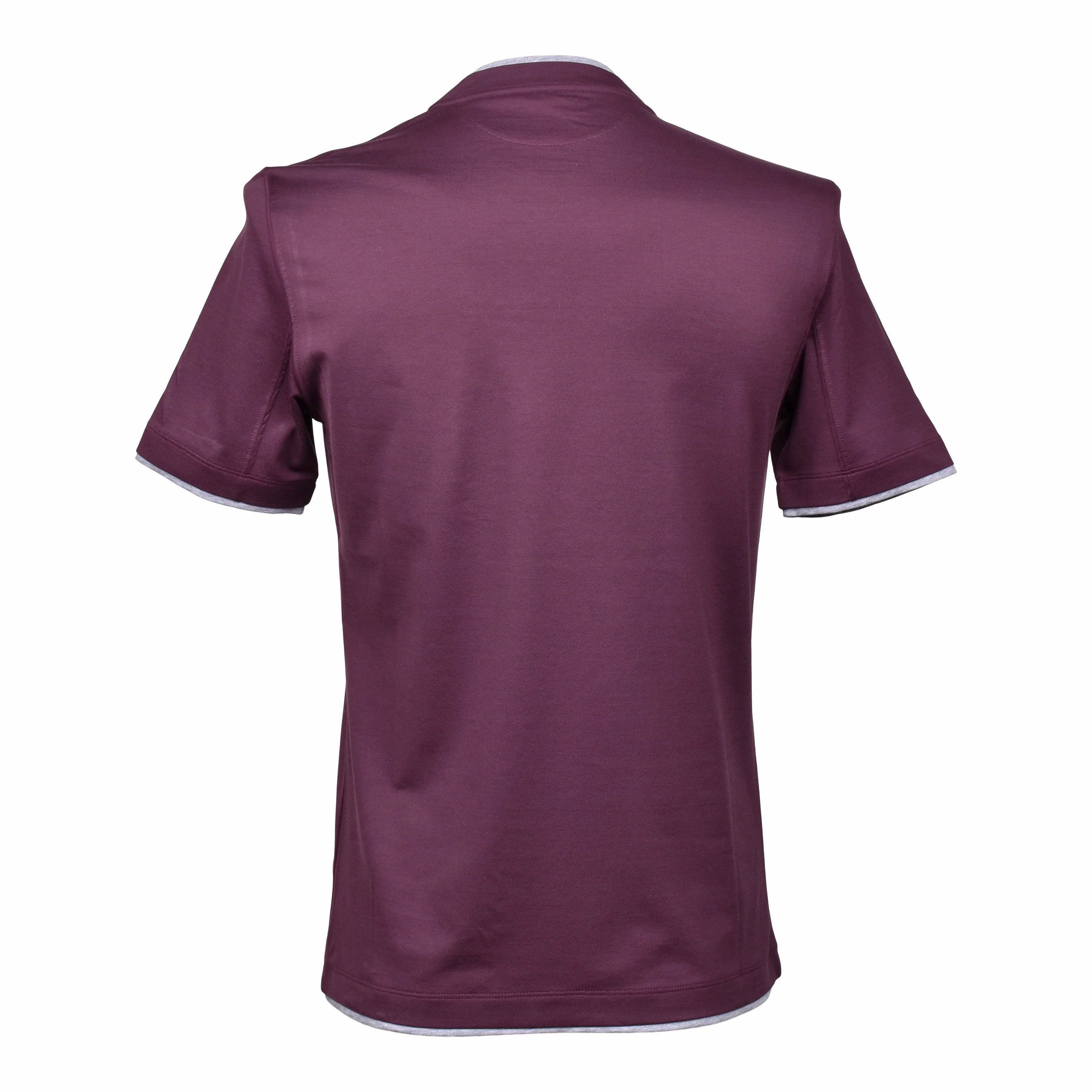 BRUNELLO CUCINELLI MEN'S 100% COTTON CREW NECK SHORT SLIM FIT CASUAL T-SHIRT NEW - Image 2