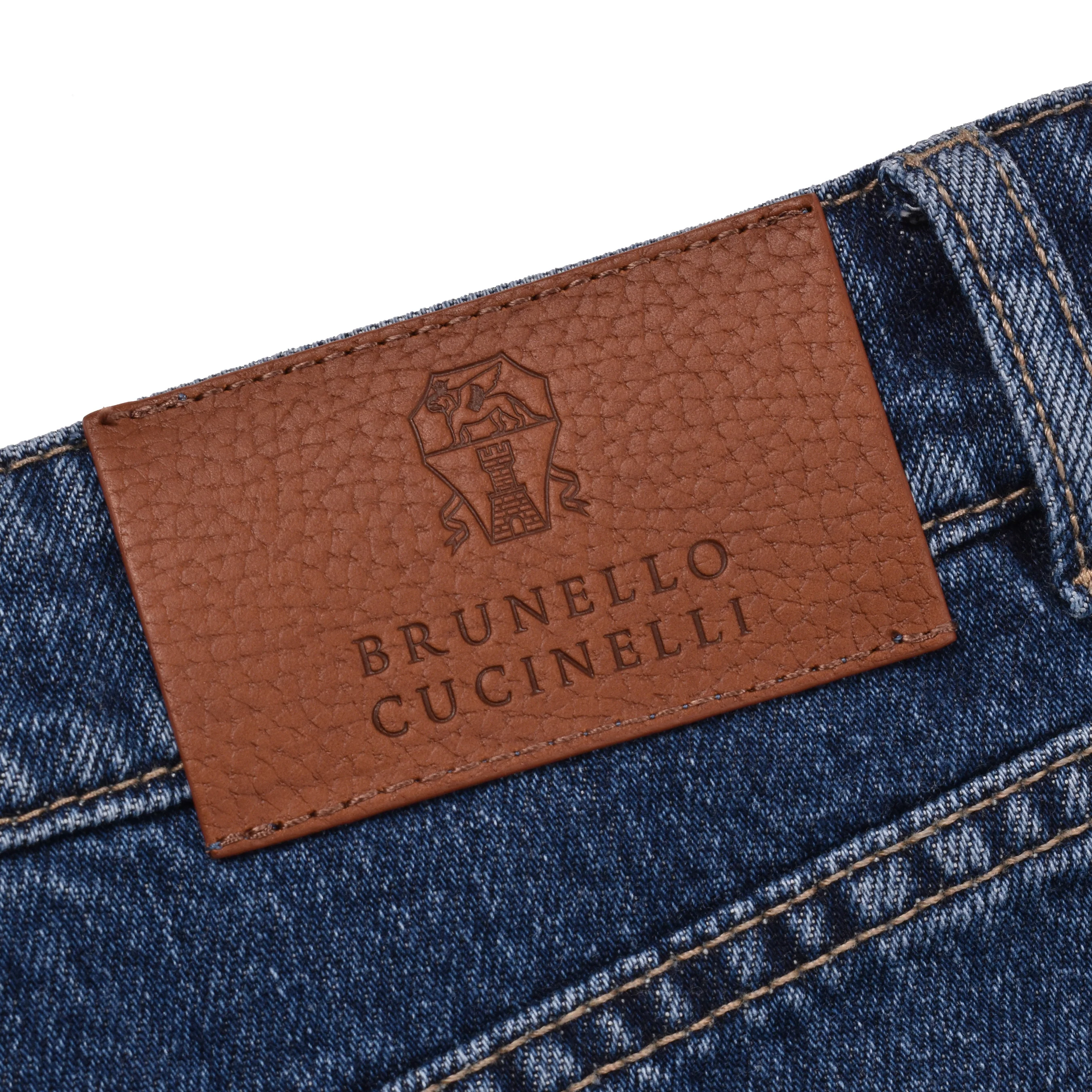 BRUNELLO CUCINELLI MEN'S 100% COTTON FIVE POCKET LEISURE FIT DENIM/JEAN PANT NEW - Image 5