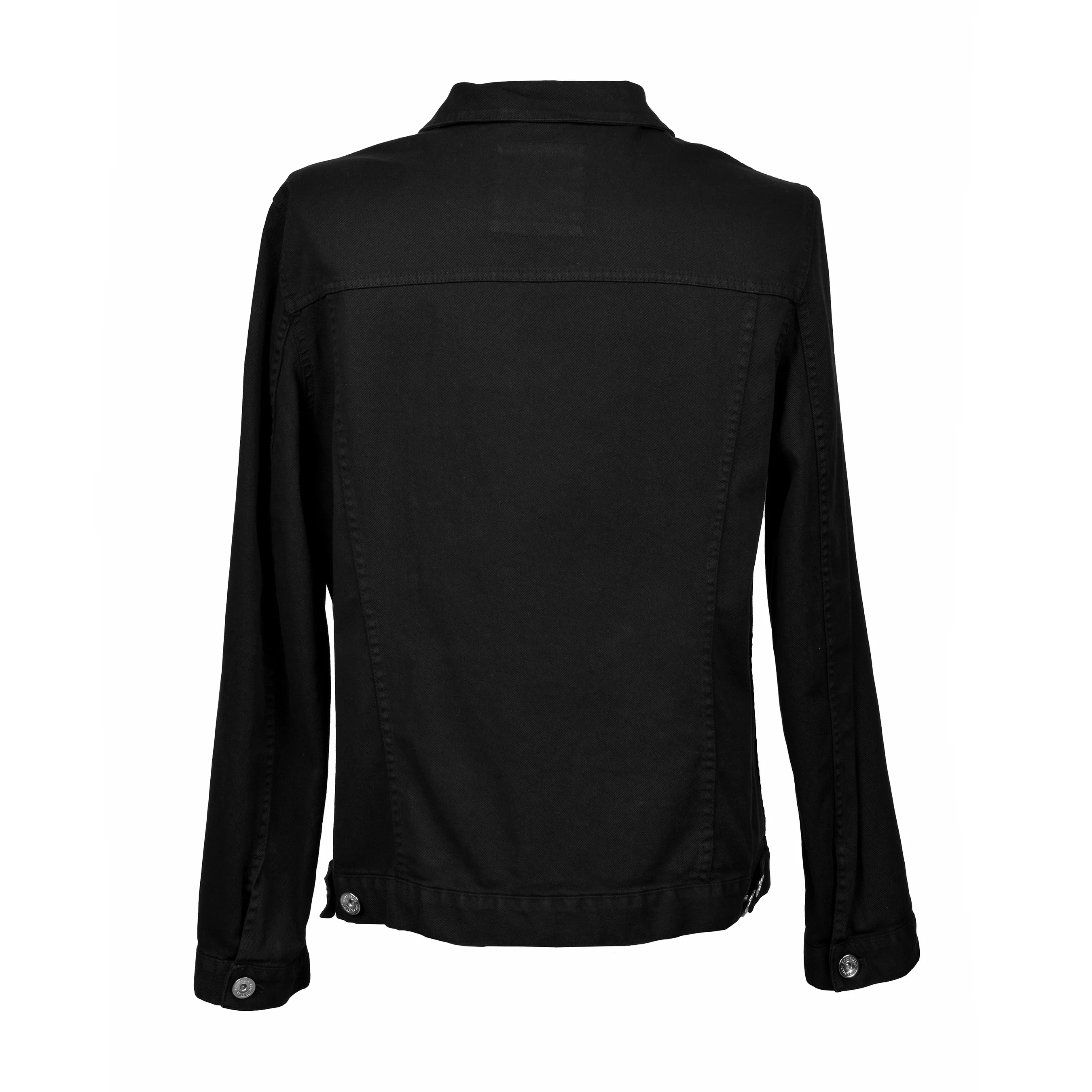 BRUNELLO CUCINELLI MEN'S BLACK DENIM JACKET - Image 2