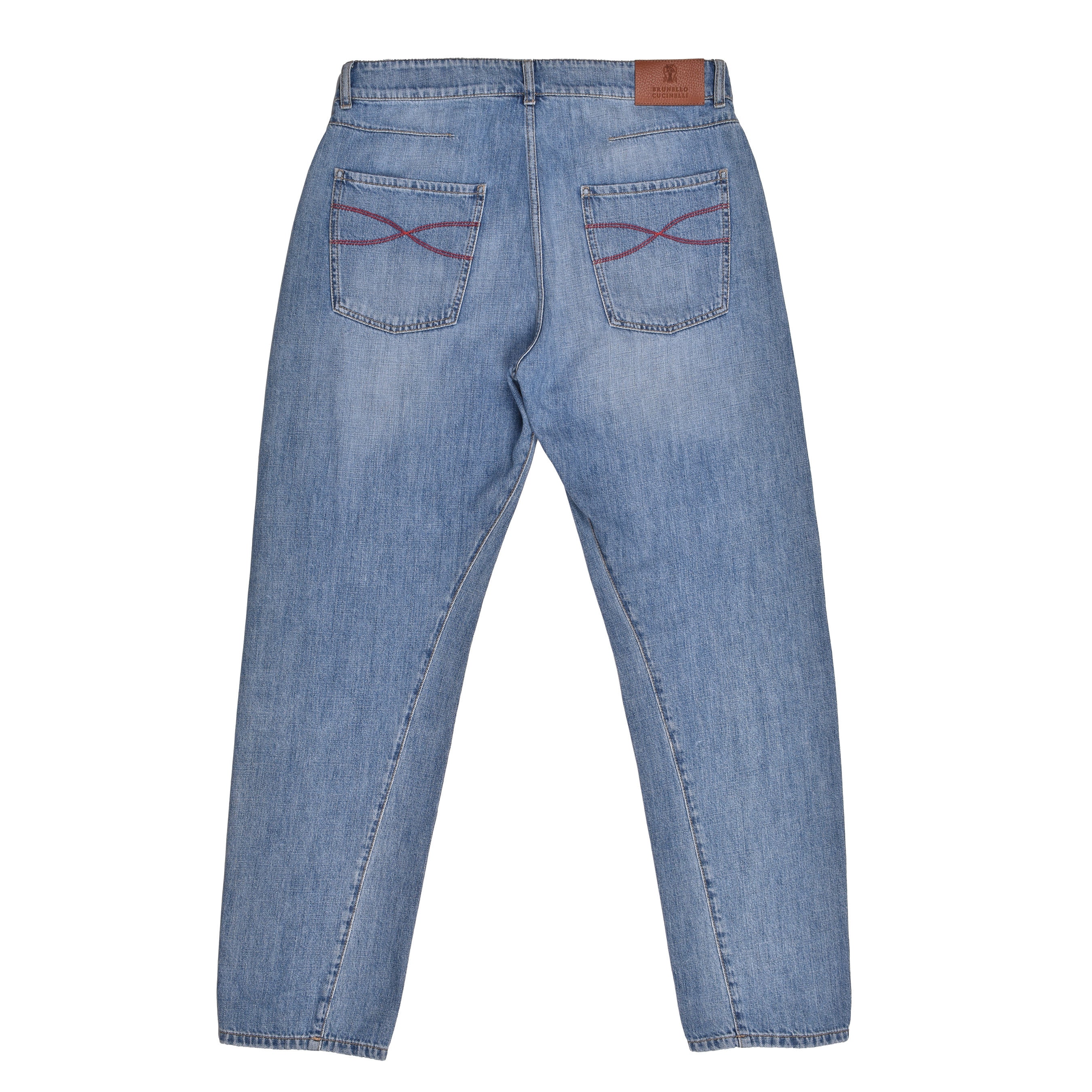 BRUNELLO CUCINELLI MEN'S 100% COTTON LOOSE FIT 5 POCKET DENIM JEAN PANTS NEW - Image 2