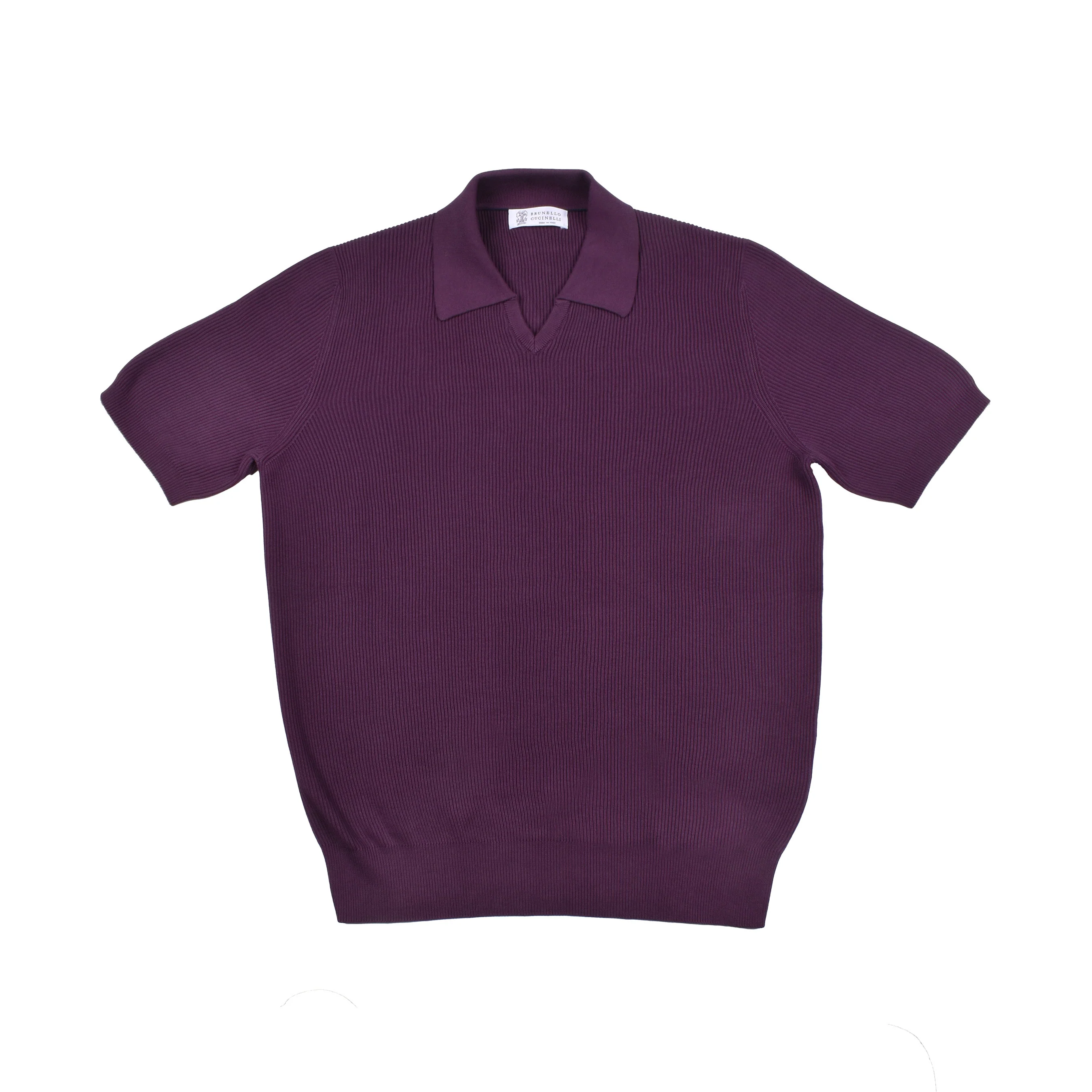 BRUNELLO CUCINELLI MEN'S 100% COTTON POLO STYLE SHORT SLEEVE KNIT SWEATER NEW - Image 4