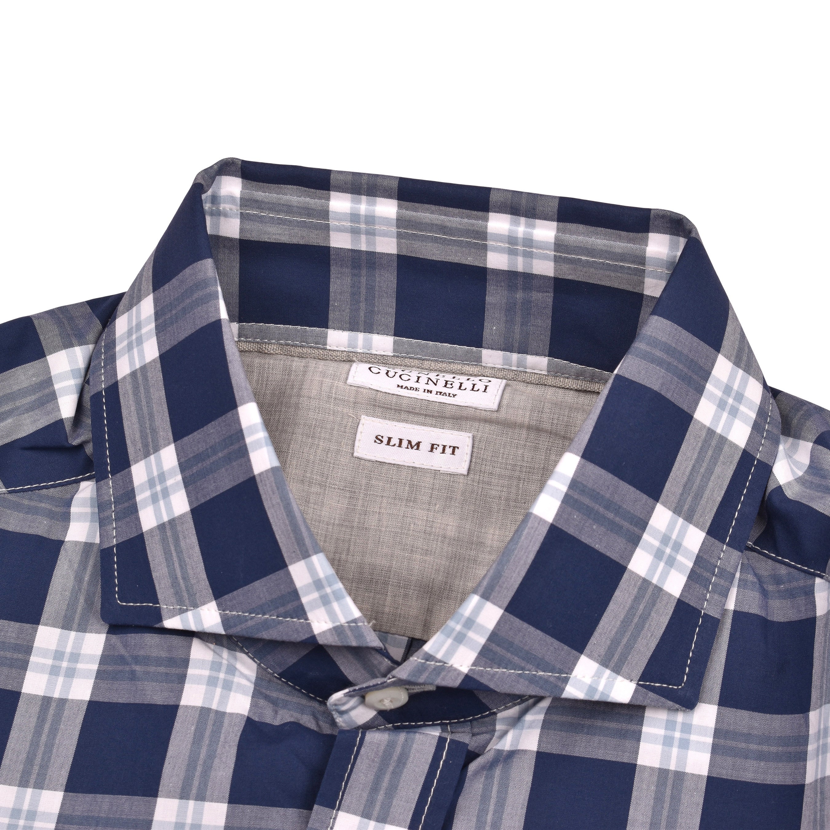 BRUNELLO CUCINELLI MENS 100% COTTON SLIM FIT CASUAL LONG SLEEVE SHIRT - Image 2