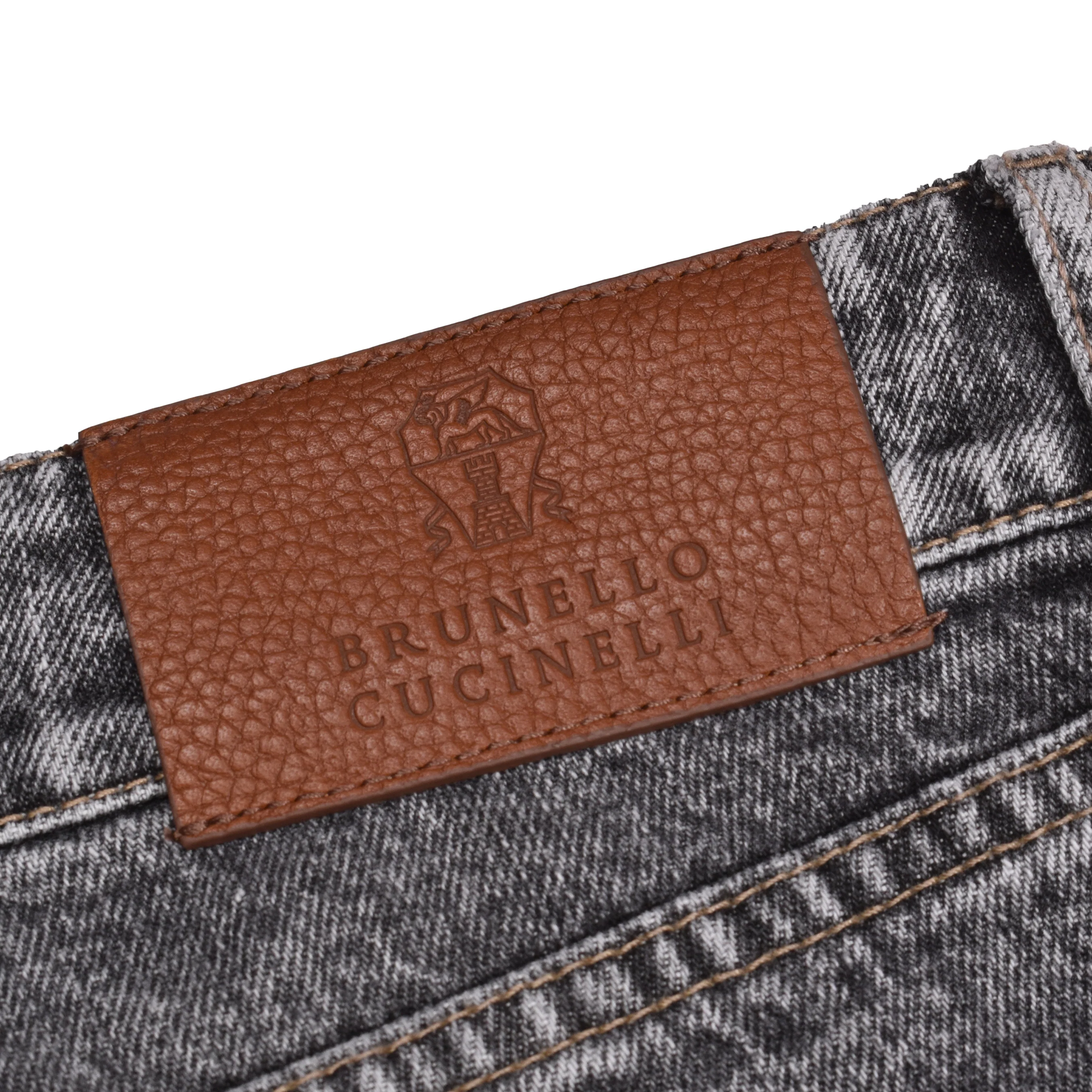 BRUNELLO CUCINELLI MEN'S 100% COTTON TRADITIONAL FIT 5 POCKET DENIM JEAN PANTS - Image 5