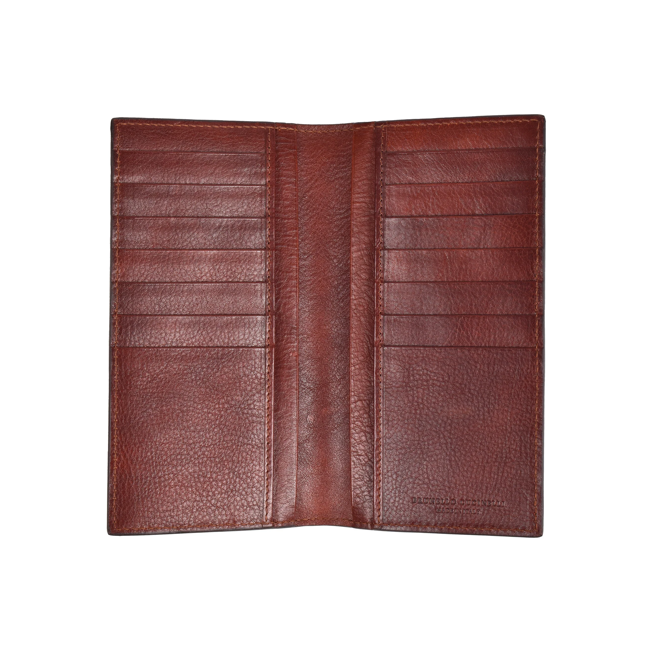 BRUNELLO CUCINELLI MEN'S 100% GENUINE CALF'S LEATHER WALLET - Image 2