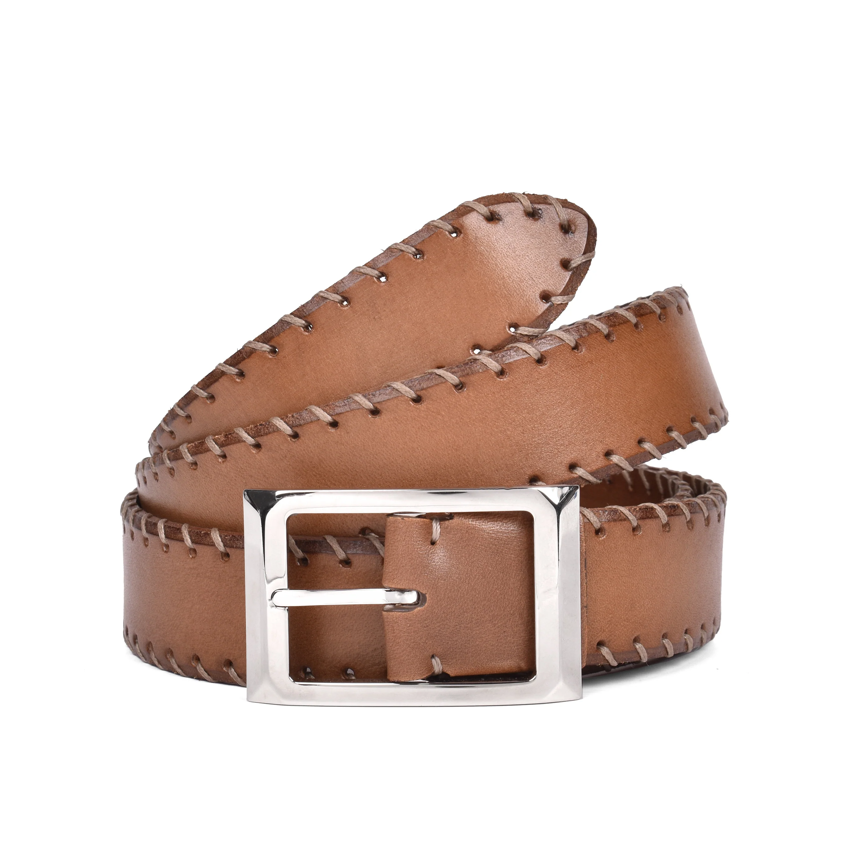 BRUNELLO CUCINELLI MEN'S 100% GENUINE LEATHER CASUAL BELT NEW 95 CM