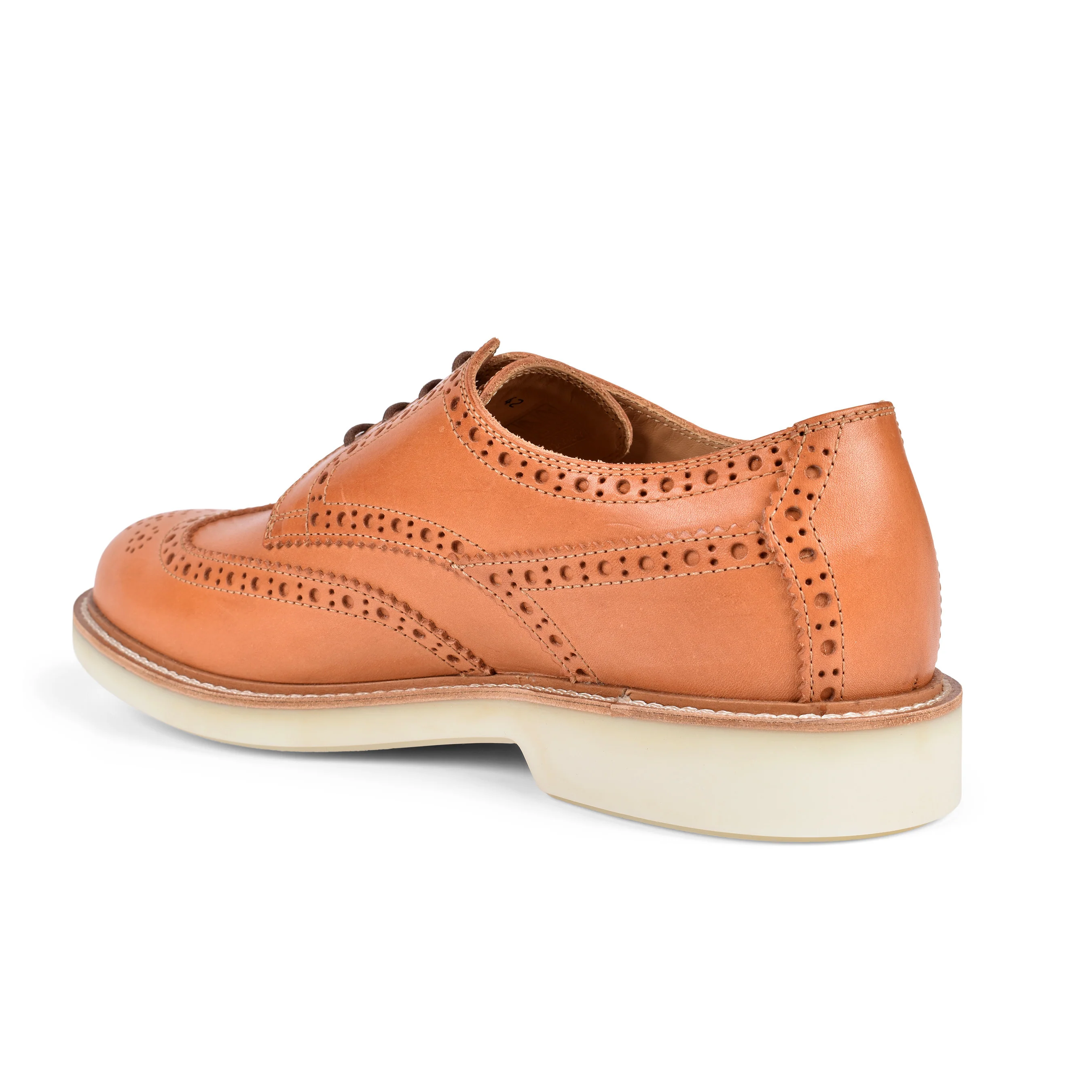 BRUNELLO CUCINELLI MEN'S 100% LEATHER CASUAL DERBY SHOES - Image 3