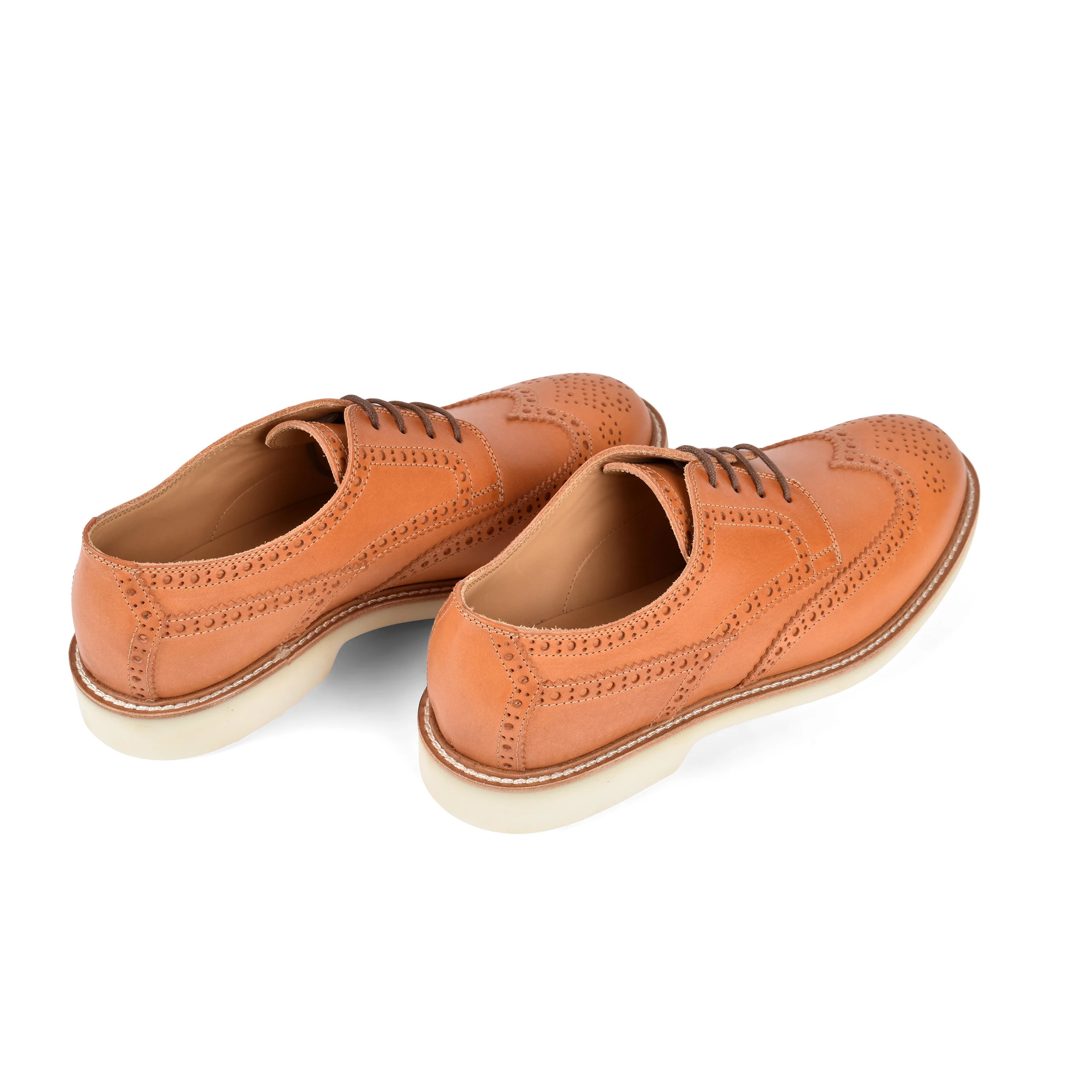 BRUNELLO CUCINELLI MEN'S 100% LEATHER CASUAL DERBY SHOES - Image 4