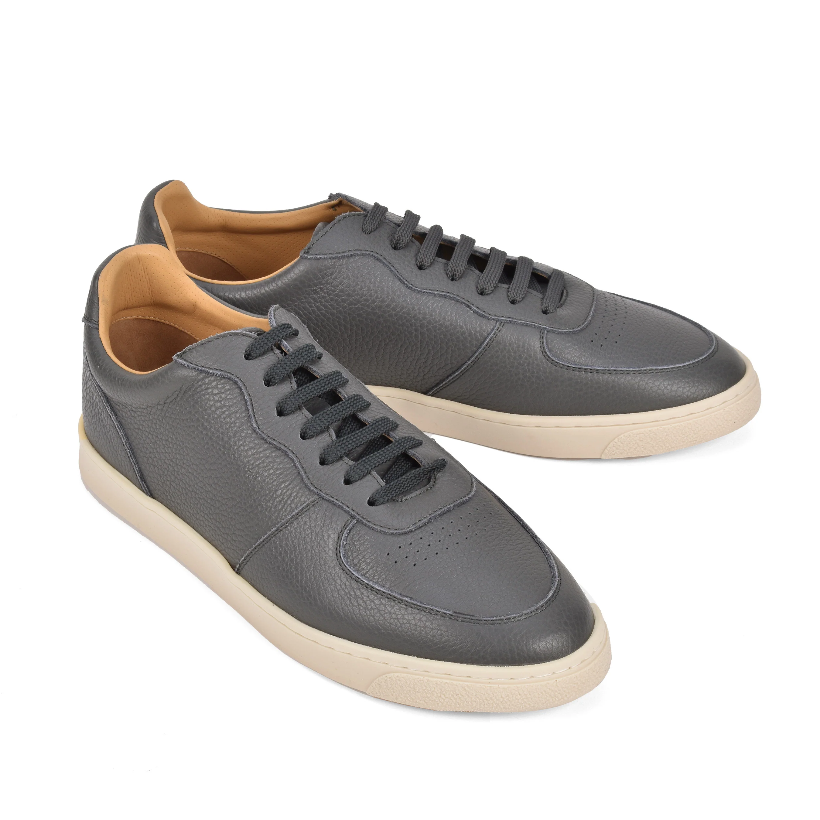 BRUNELLO CUCINELLI MEN'S 100% LEATHER LOW TOP CASUAL FASHION SNEAKER/SHOES NEW
