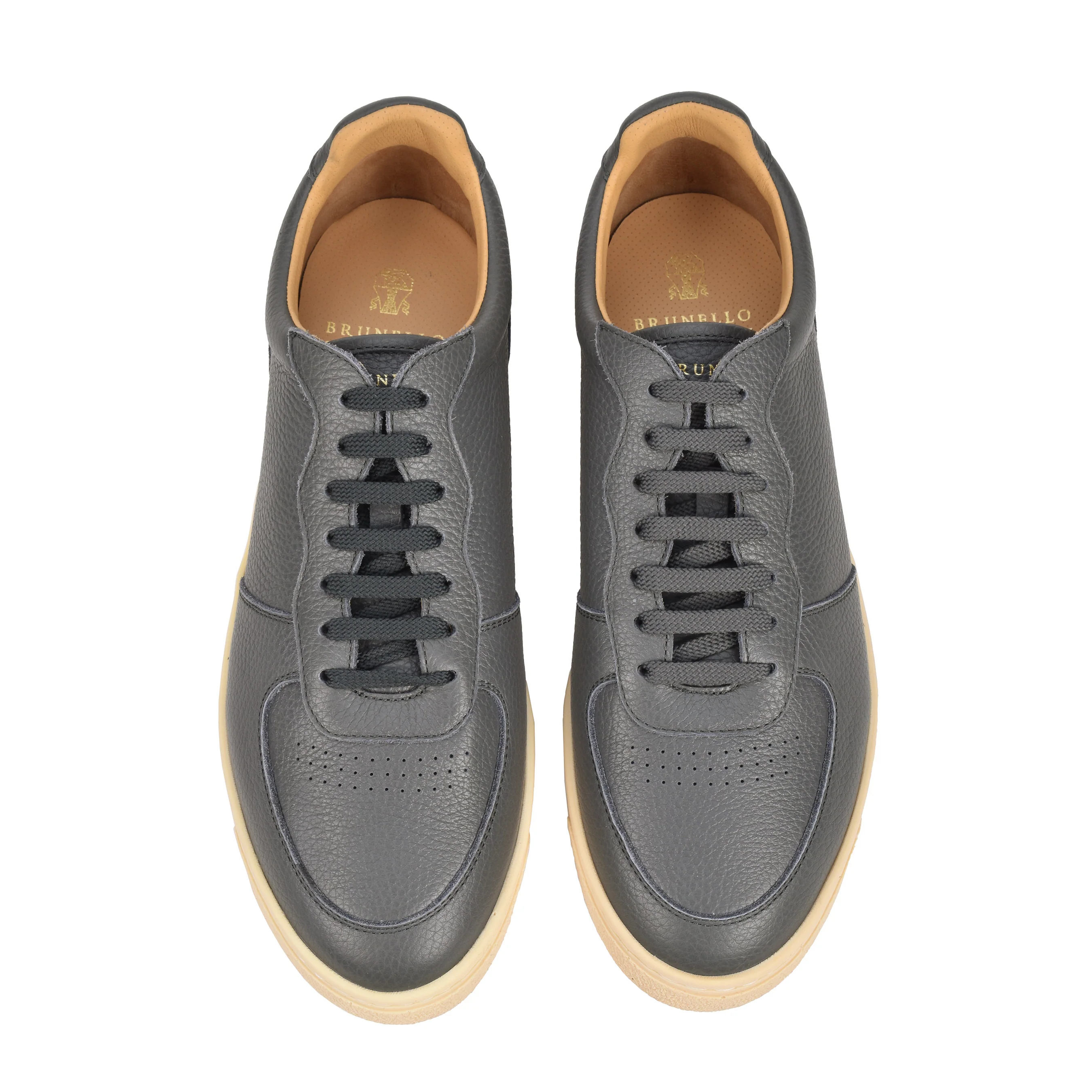 BRUNELLO CUCINELLI MEN'S 100% LEATHER LOW TOP CASUAL FASHION SNEAKER/SHOES NEW - Image 5