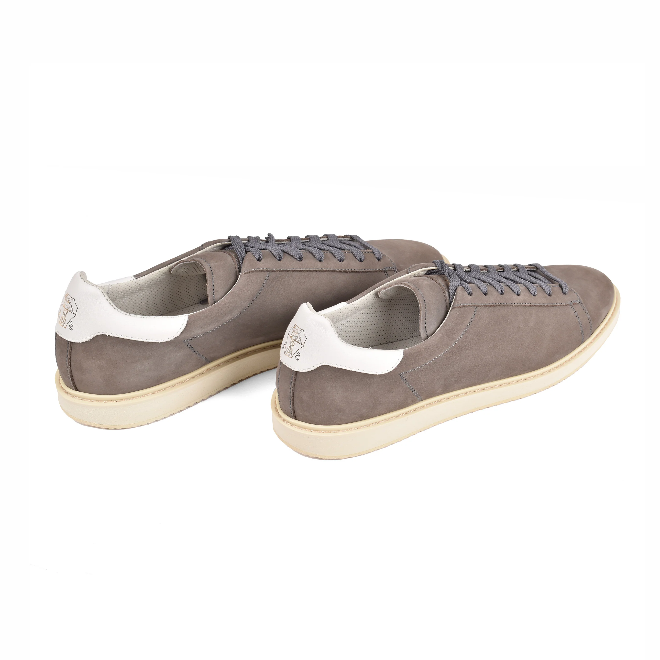BRUNELLO CUCINELLI MEN'S 100% LEATHER LOW TOP FASHION SNEAKERS - Image 3