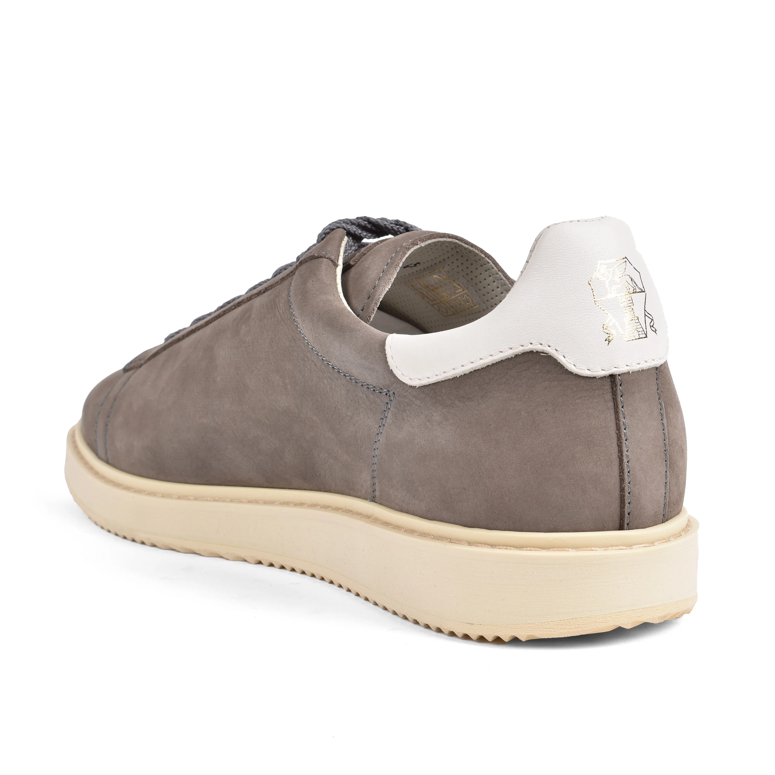 BRUNELLO CUCINELLI MEN'S 100% LEATHER LOW TOP FASHION SNEAKERS - Image 5