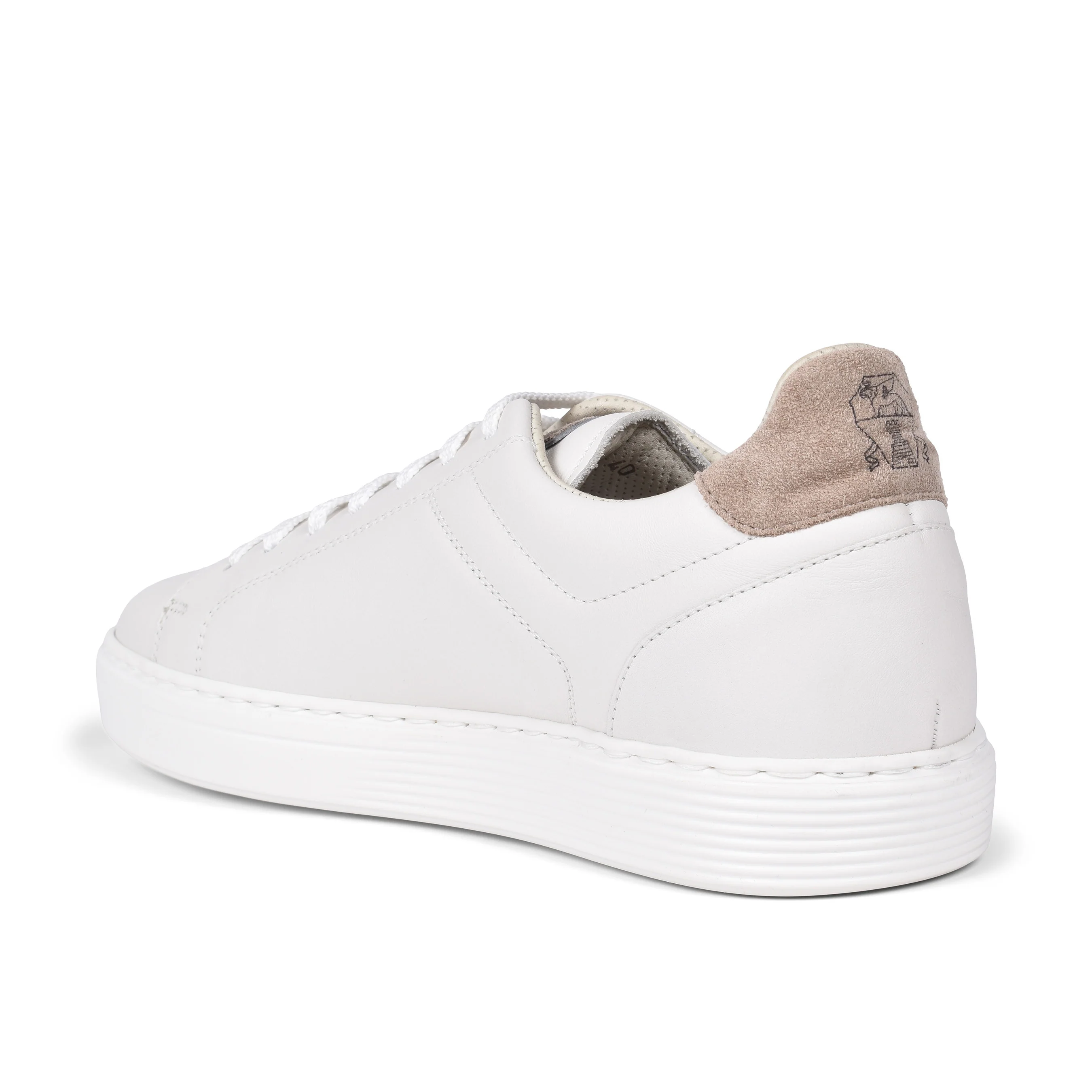 BRUNELLO CUCINELLI MEN'S 100% LEATHER LOW TOP FASJION SNEAKER/SHOES NEW - Image 4